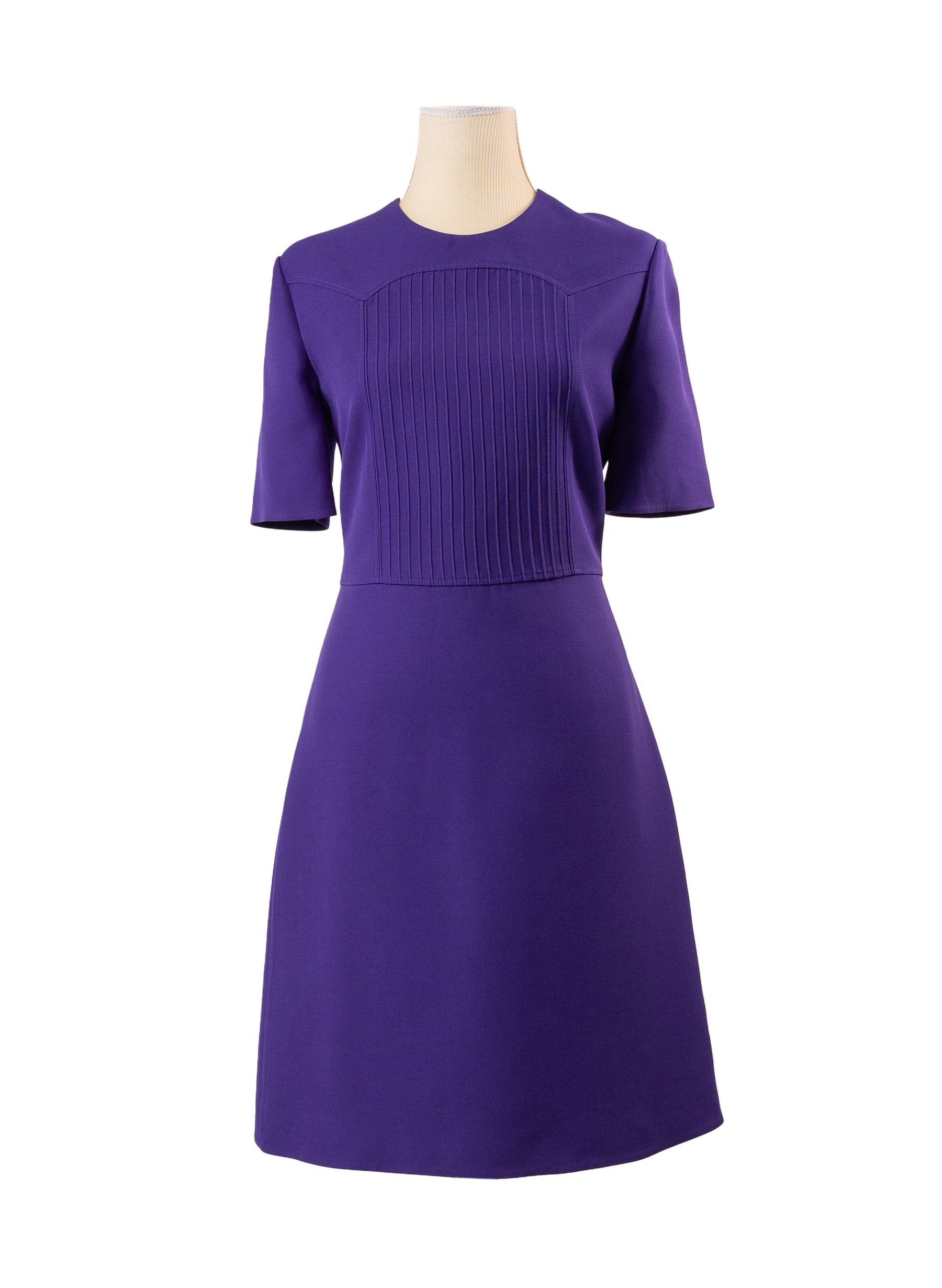 Gucci Wool-Silk Pintuck Dress