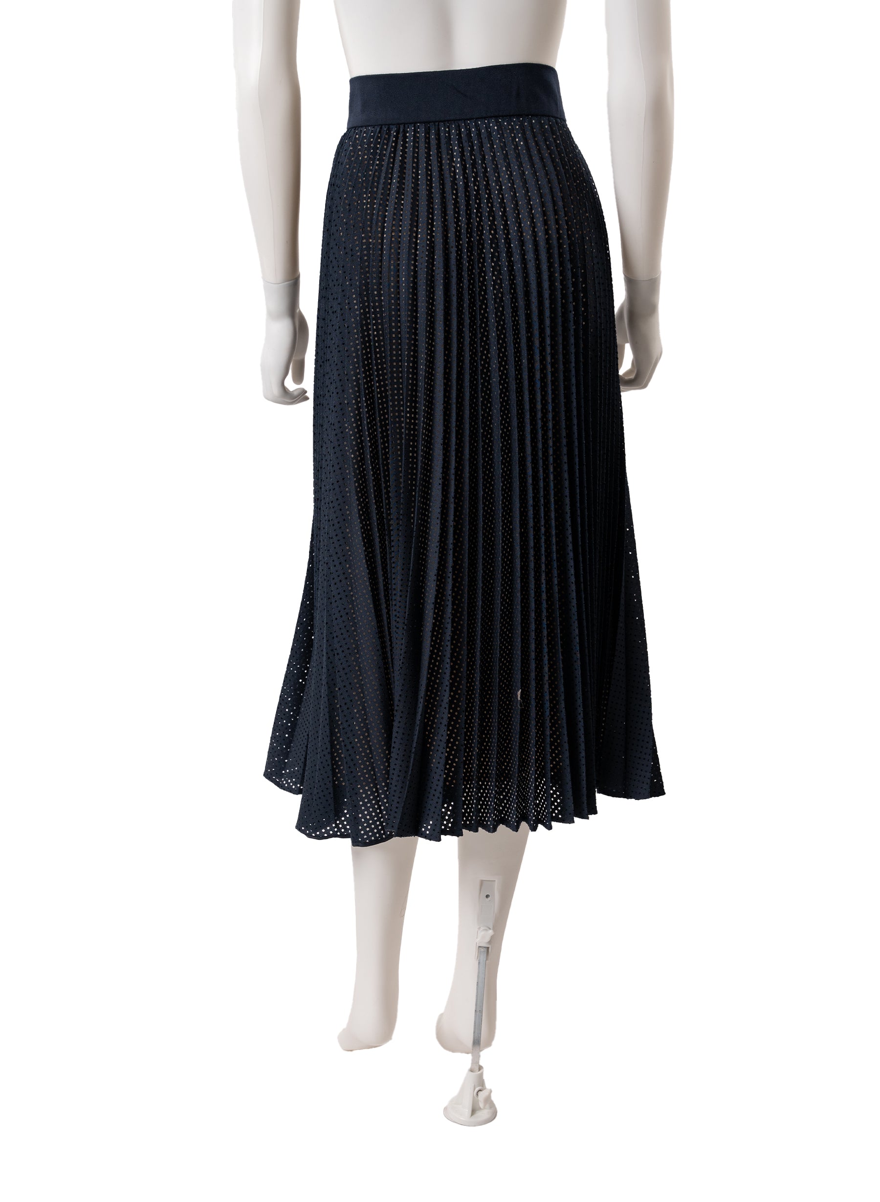 Fendi Perforated Pleated Skirt