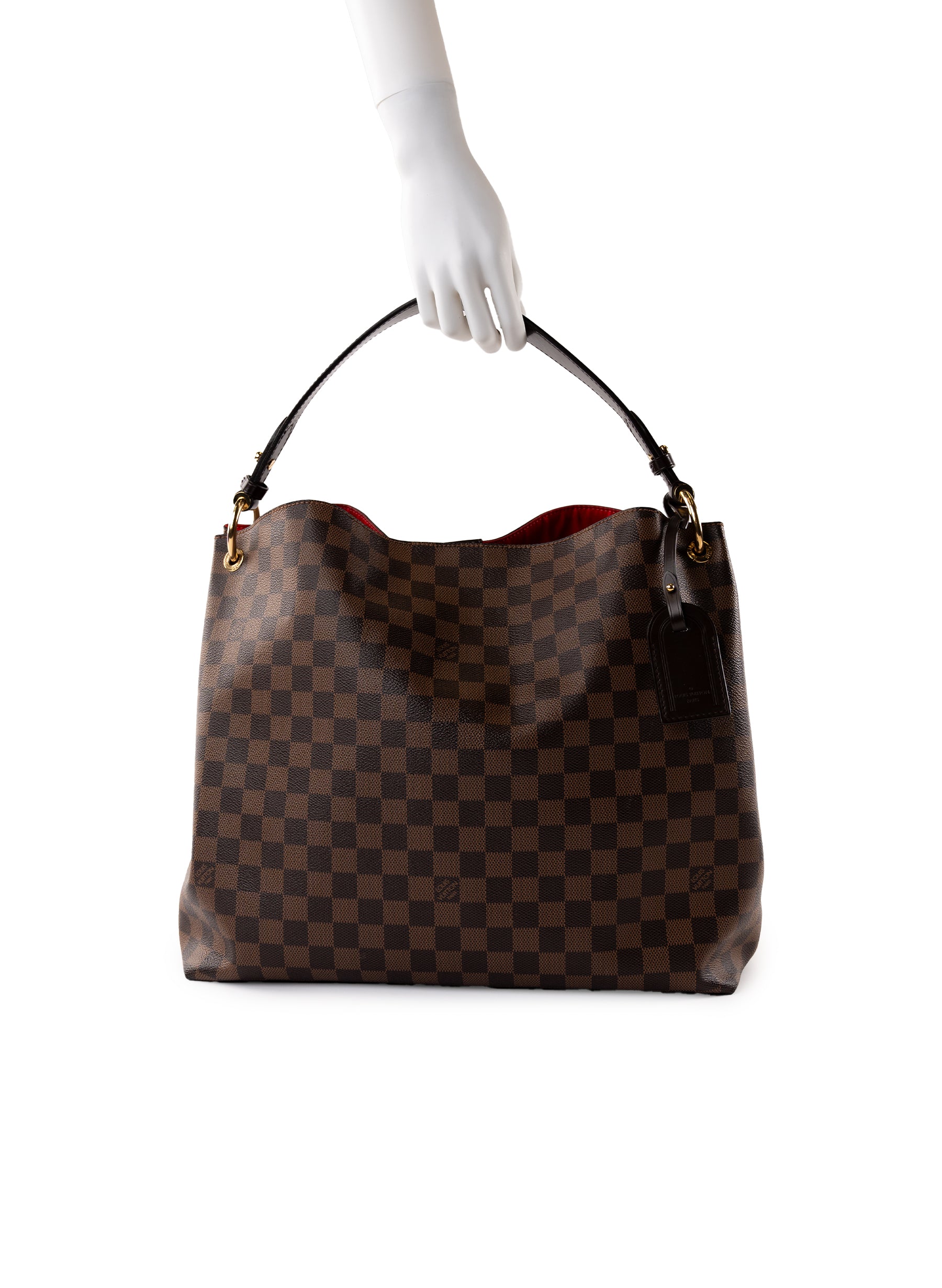 Louis Vuitton Damier Ebene Graceful MM Shoulder Bag