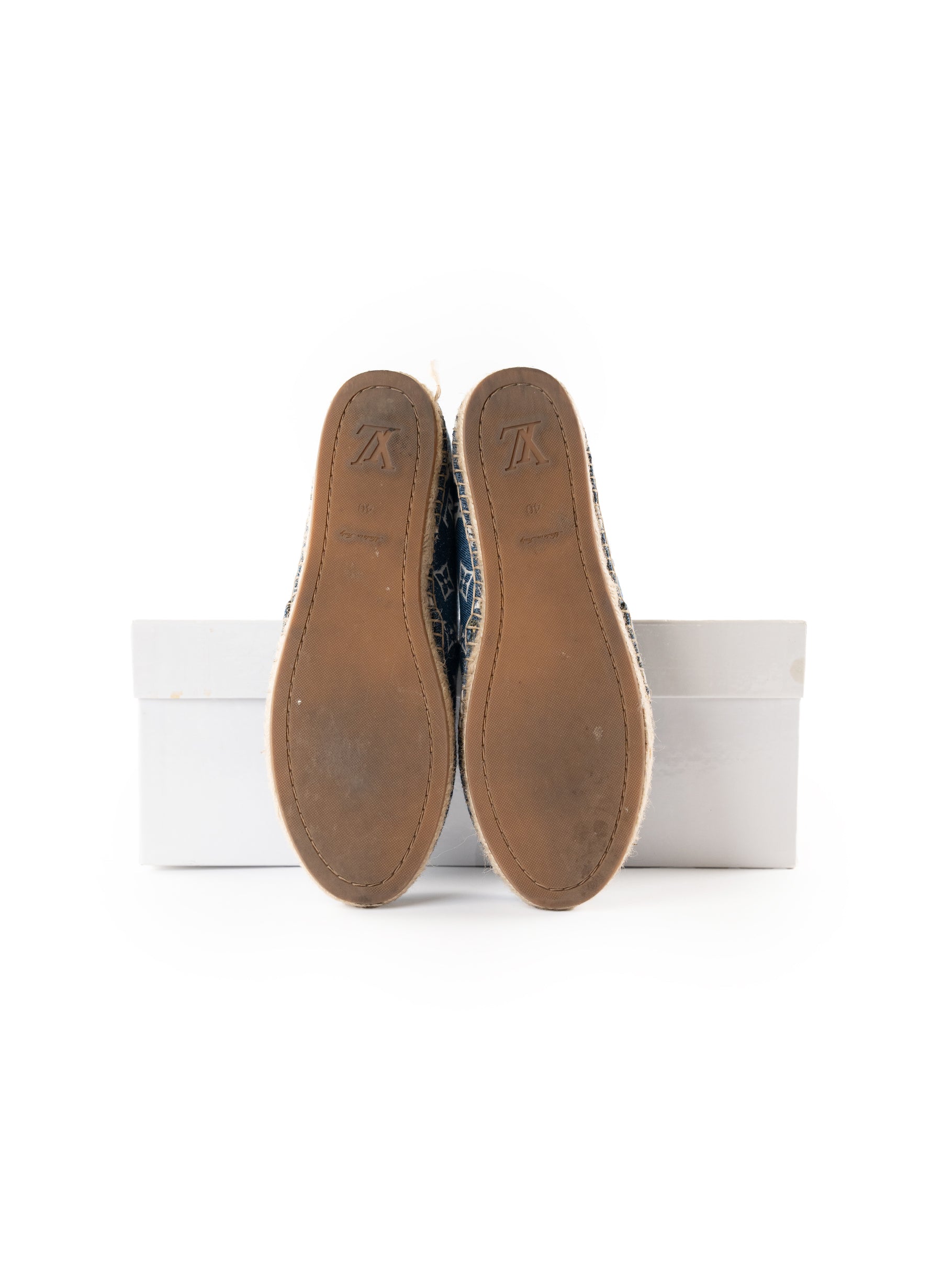 Louis Vuitton Monogram Denim Starboard Espadrille Flats