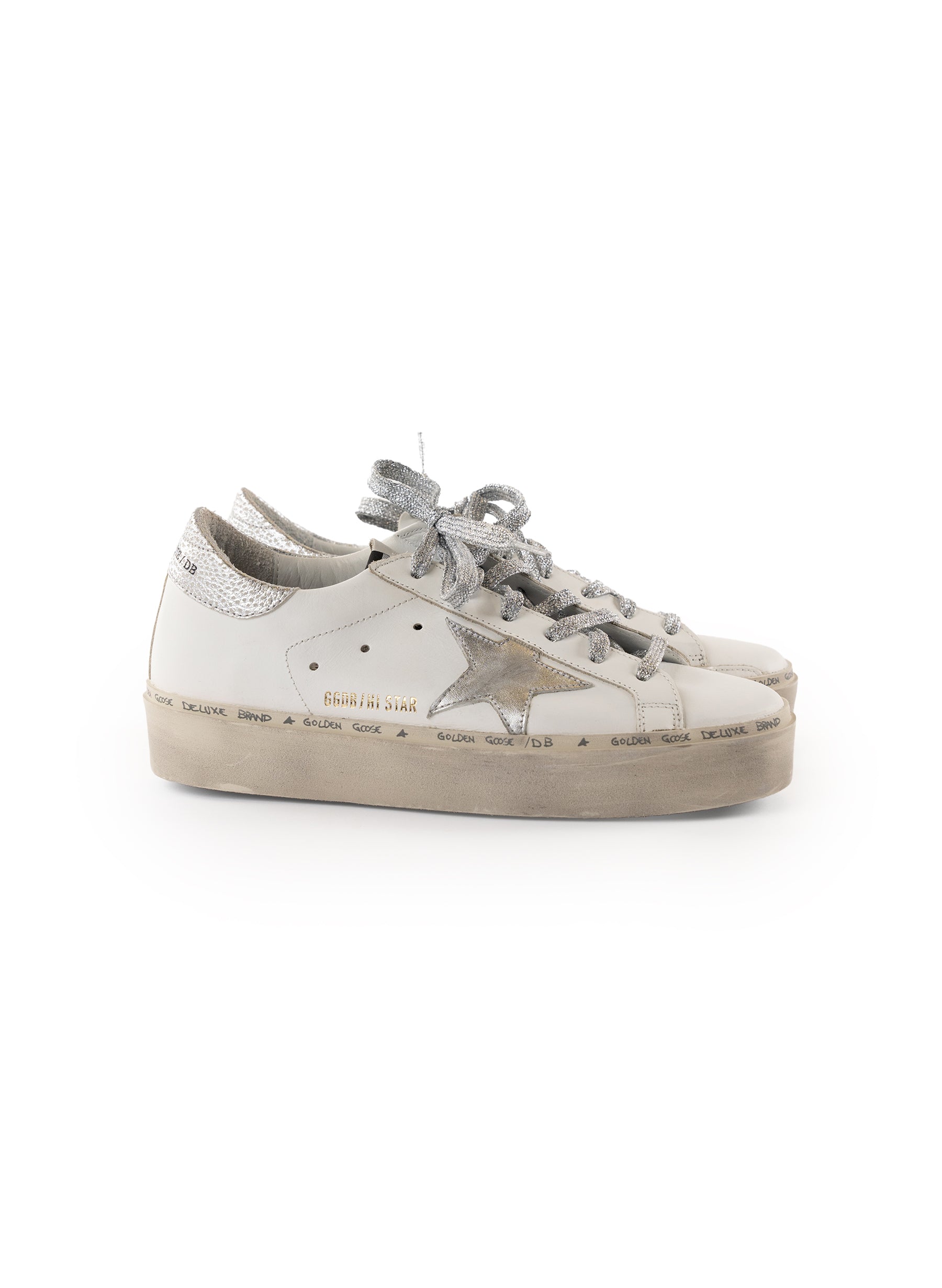 Golden Goose Leather Hi Star Sneakers