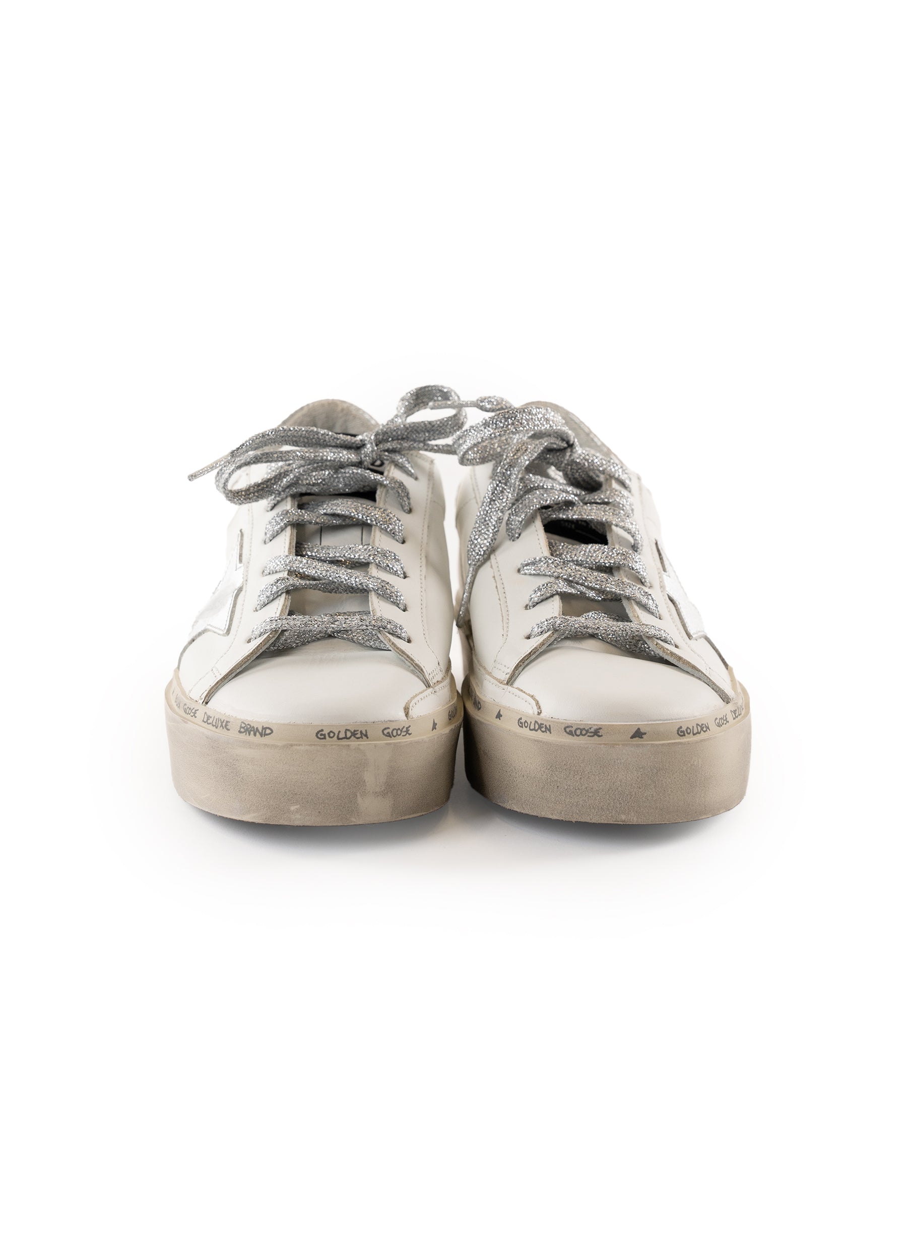 Golden Goose Leather Hi Star Sneakers