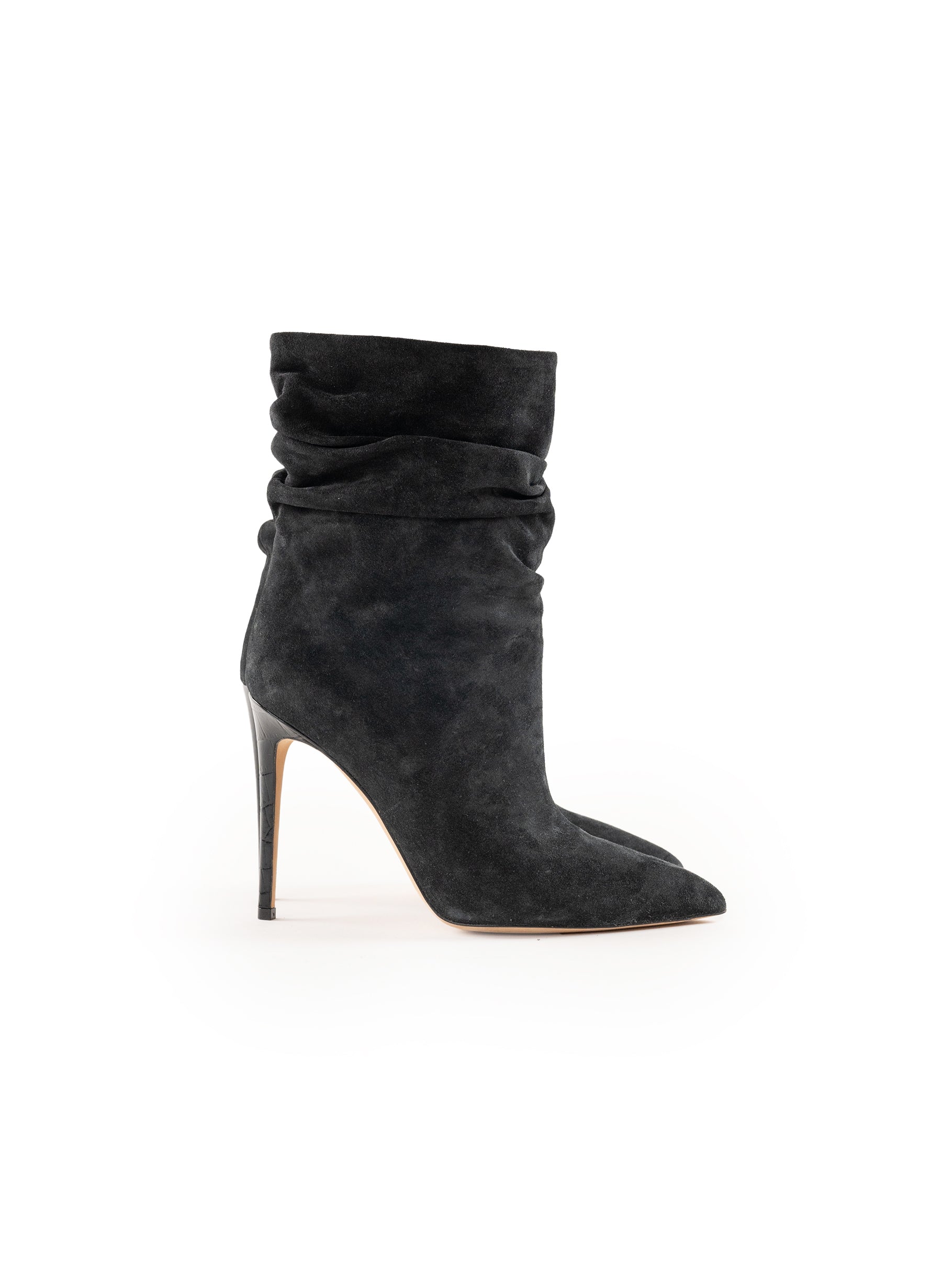 Paris Texas Slouchy Pointed-Toe Ankle Boots