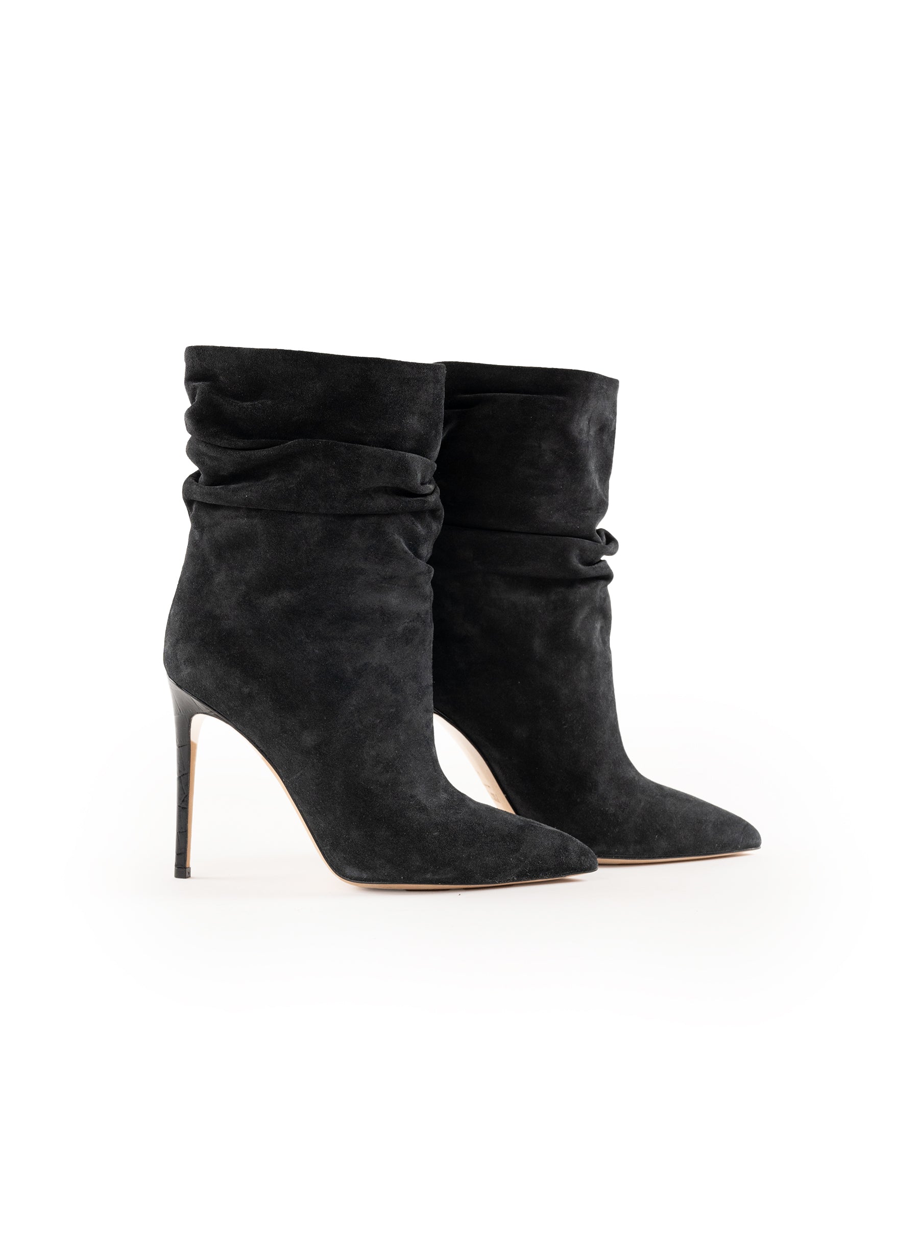 Paris Texas Slouchy Pointed-Toe Ankle Boots