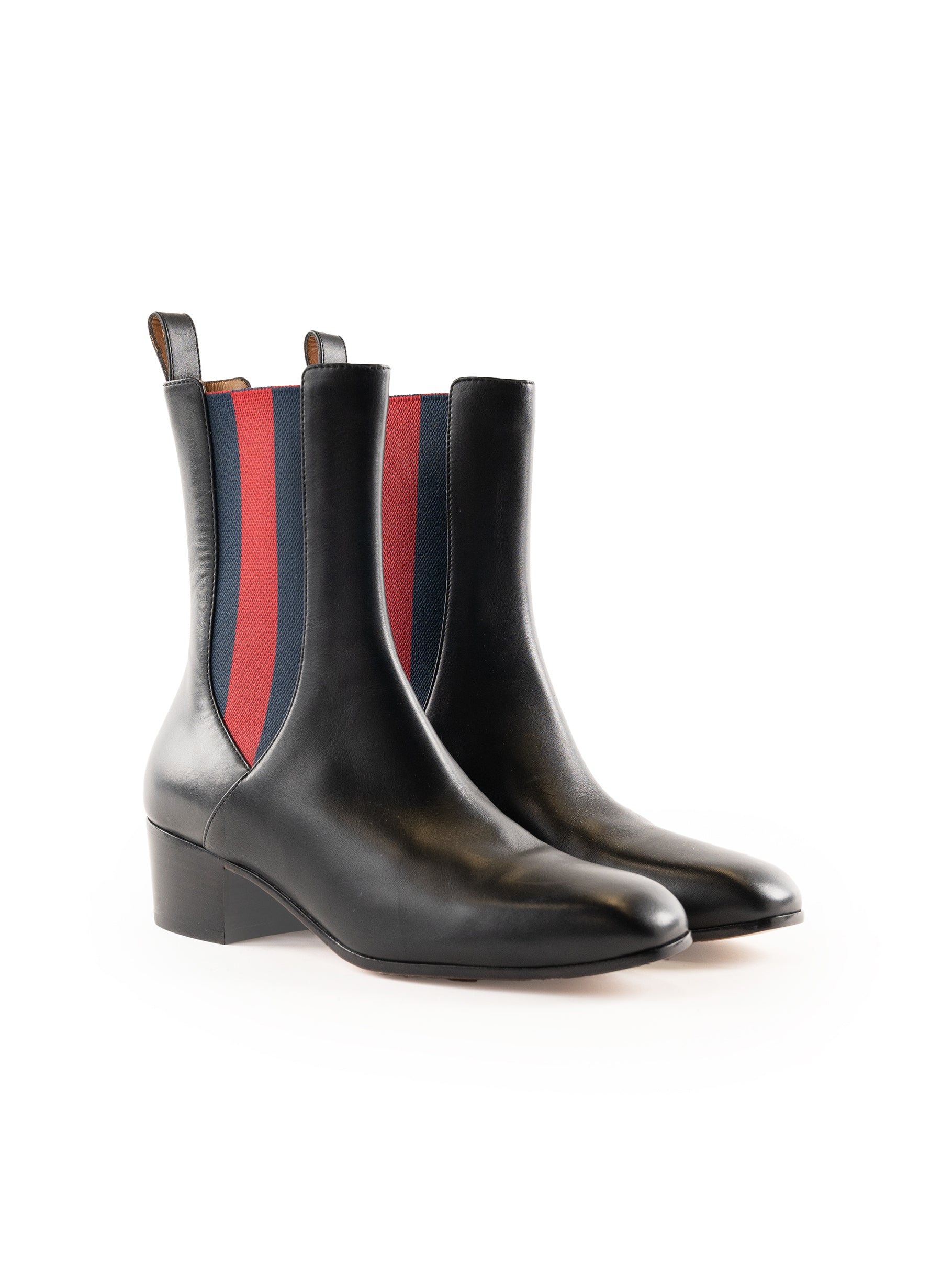 Gucci Karen Web Ankle Boots