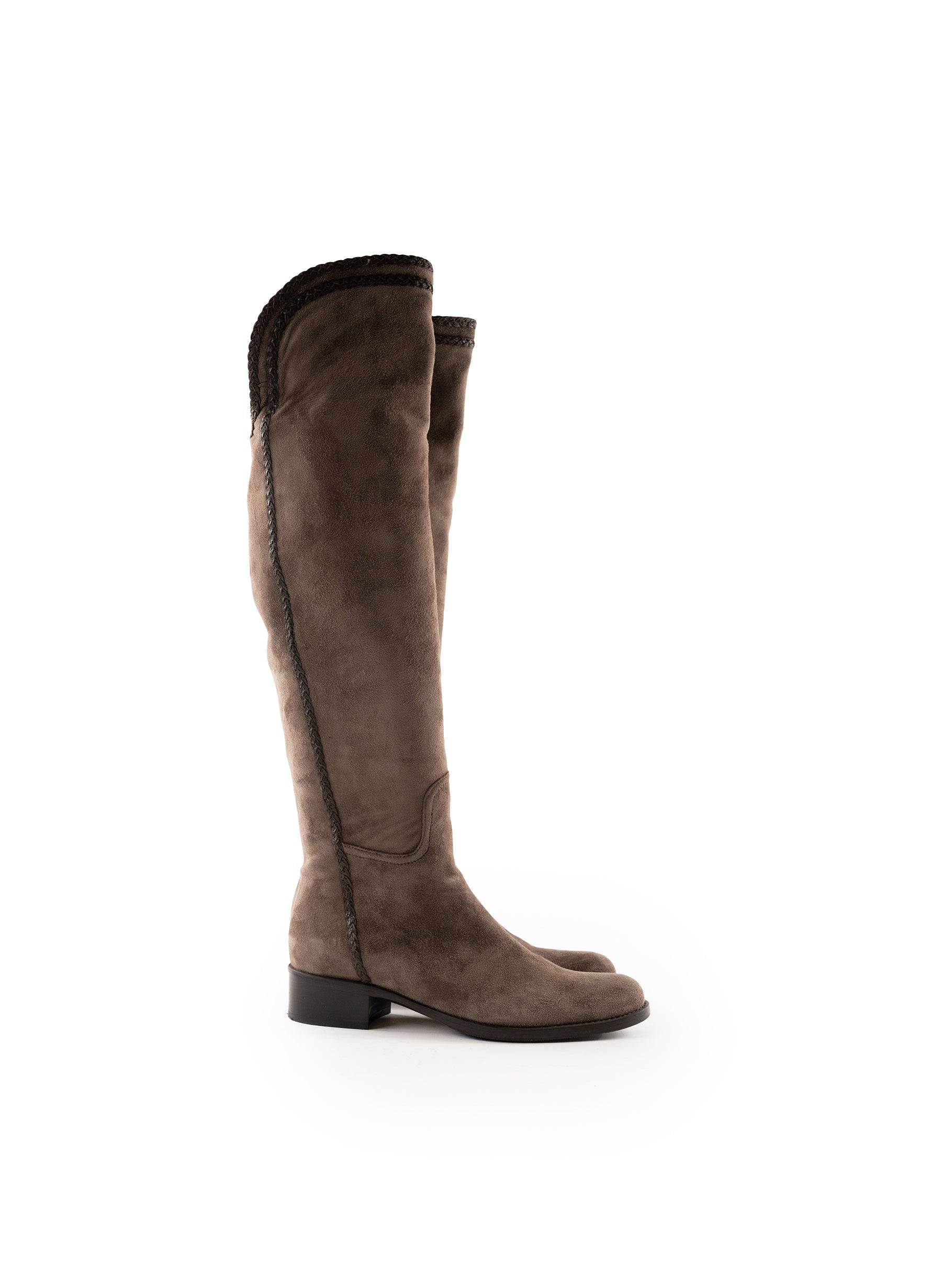 Lavorazione Artigiana Suede Knee High Boots