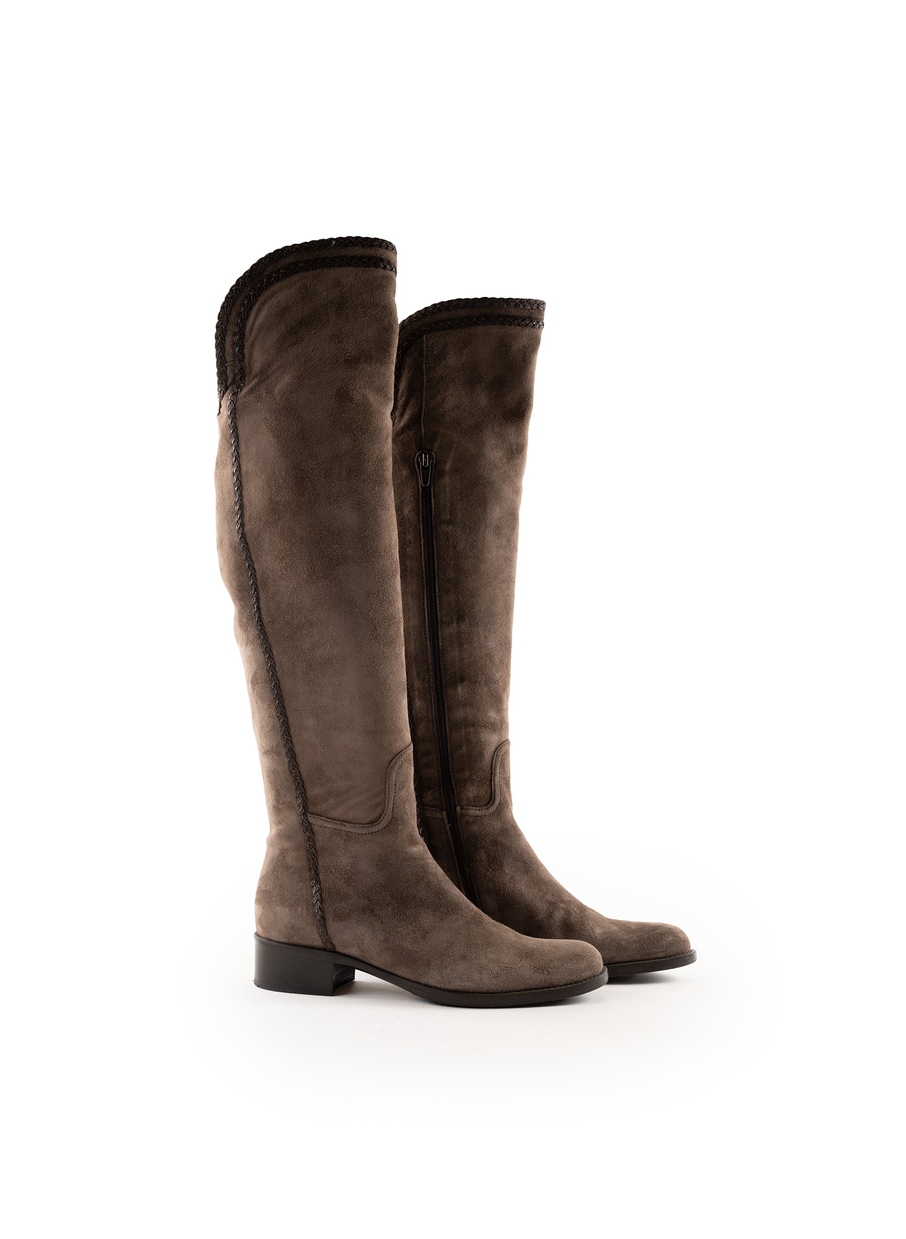 Lavorazione Artigiana Suede Knee High Boots