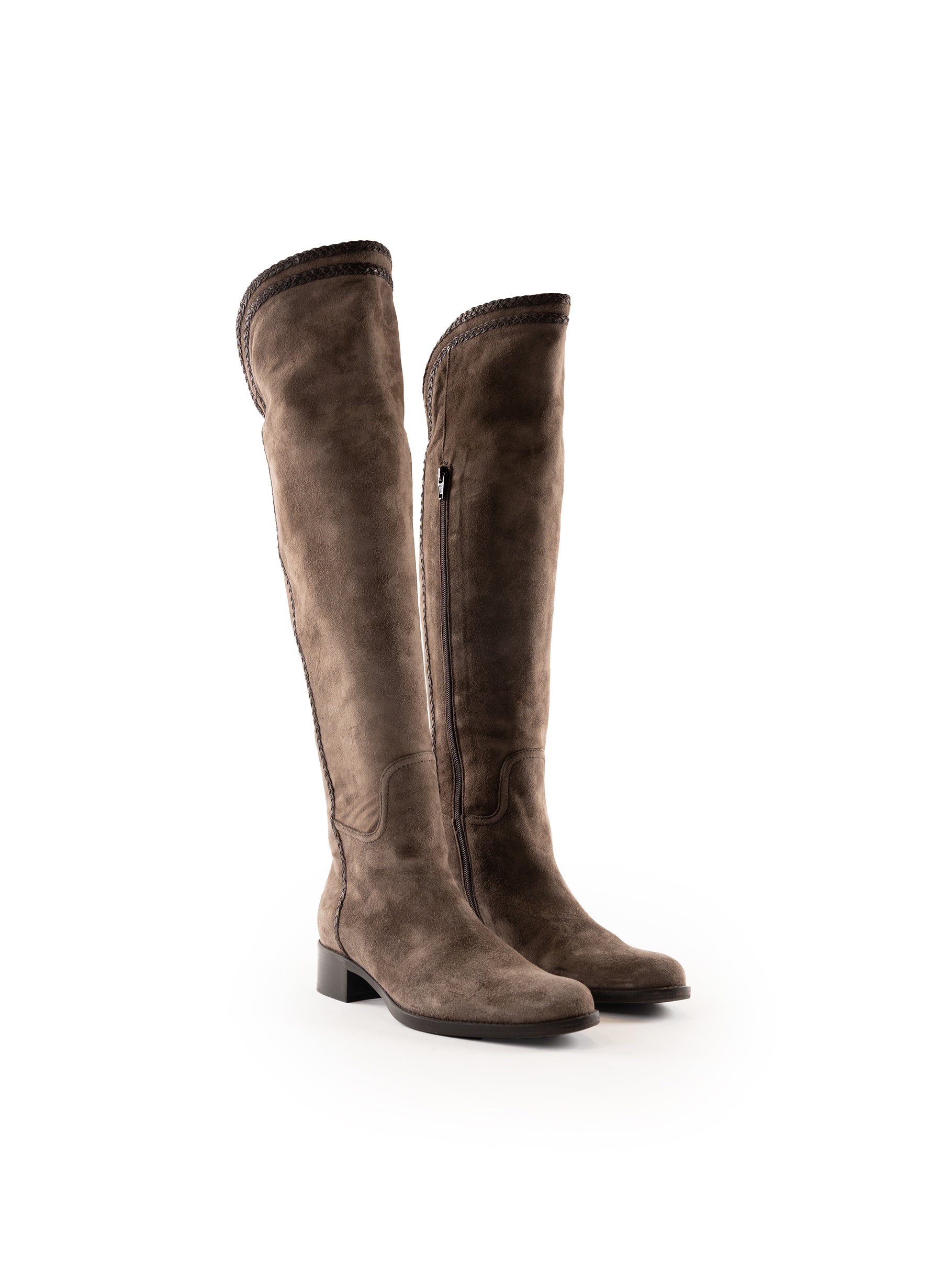 Lavorazione Artigiana Suede Knee High Boots