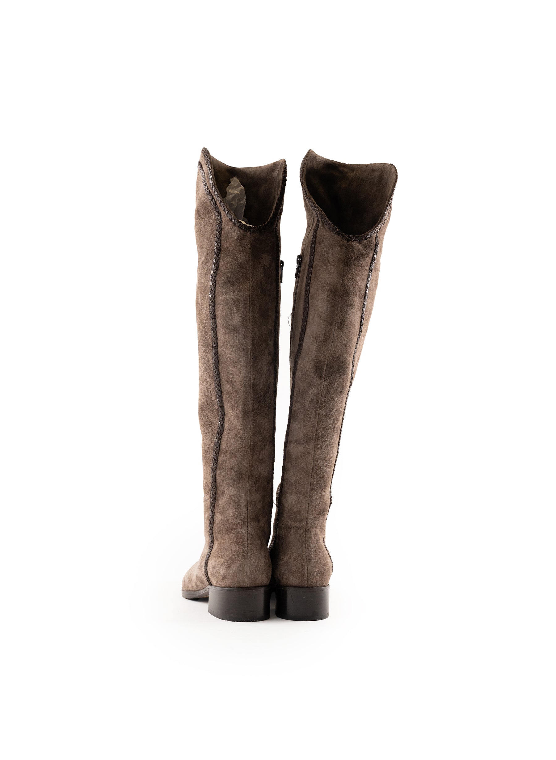 Lavorazione Artigiana Suede Knee High Boots