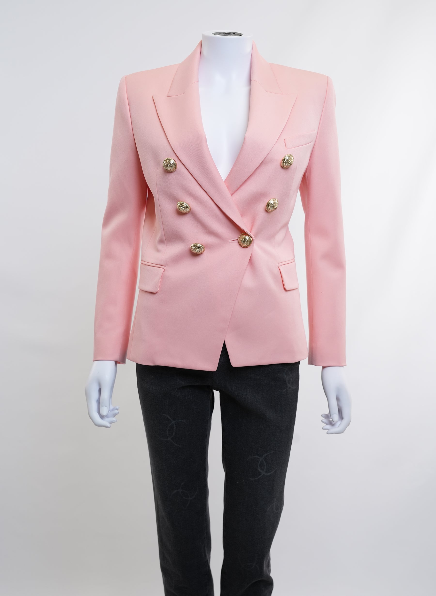 Balmain Double Breast Salmon Pink Blazer