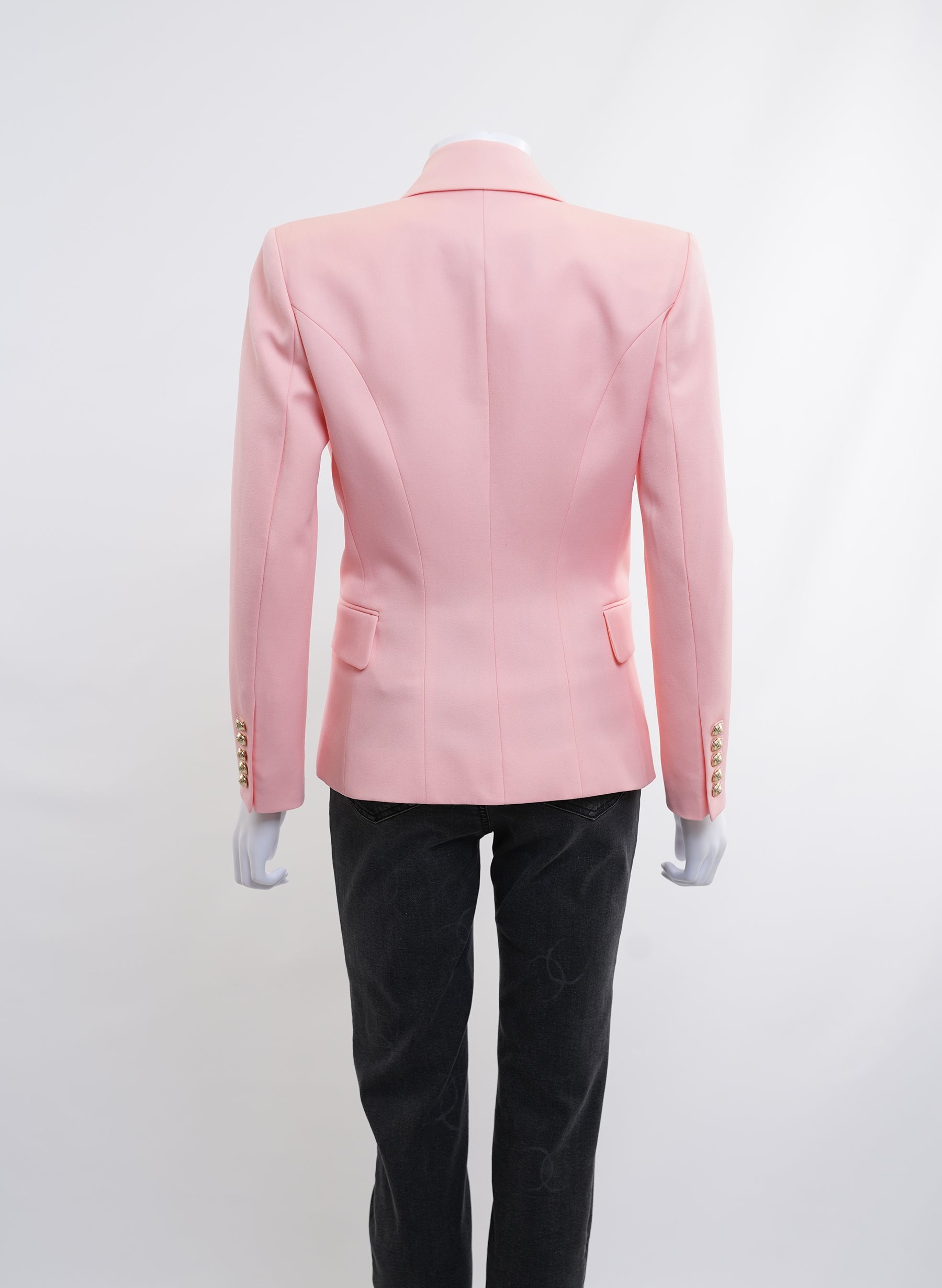 Balmain Double Breast Salmon Pink Blazer