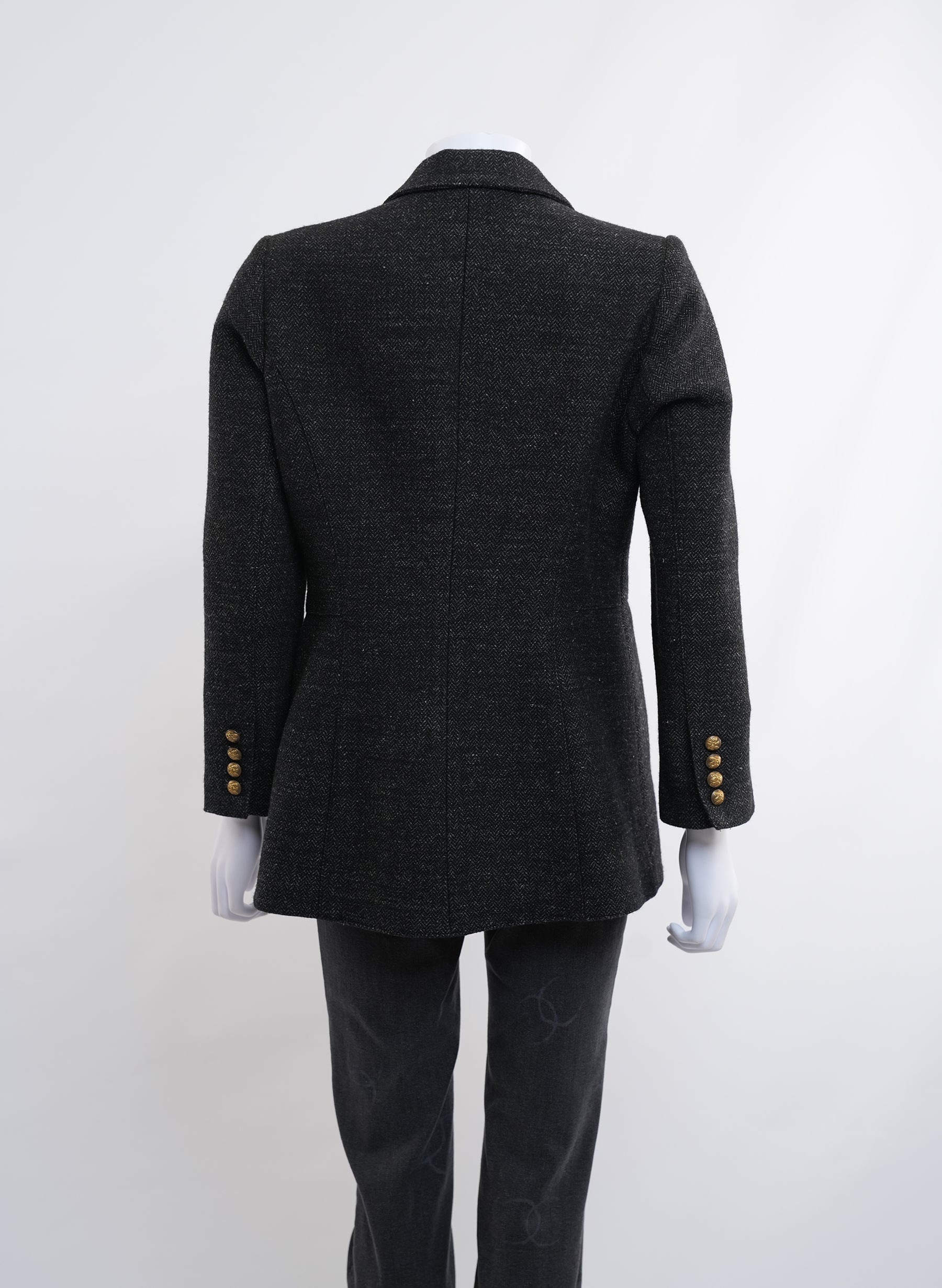 Smythe Charcoal Wool Blazer