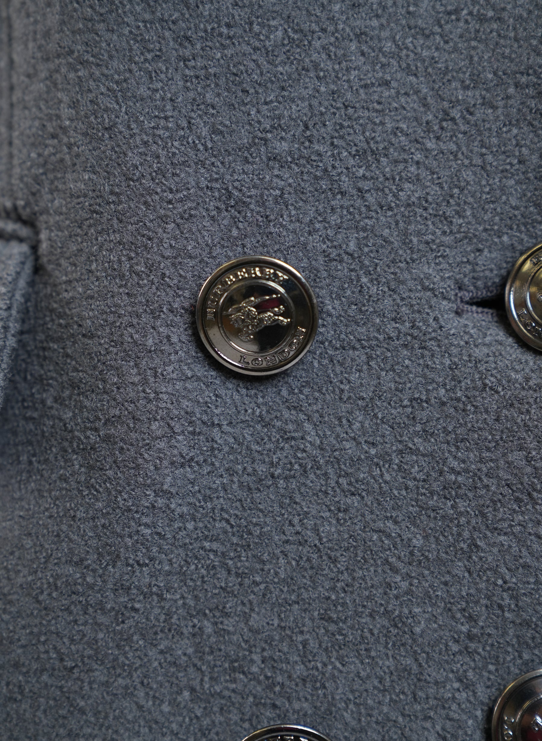 Burberrry Grey Wool Blazer Jacket