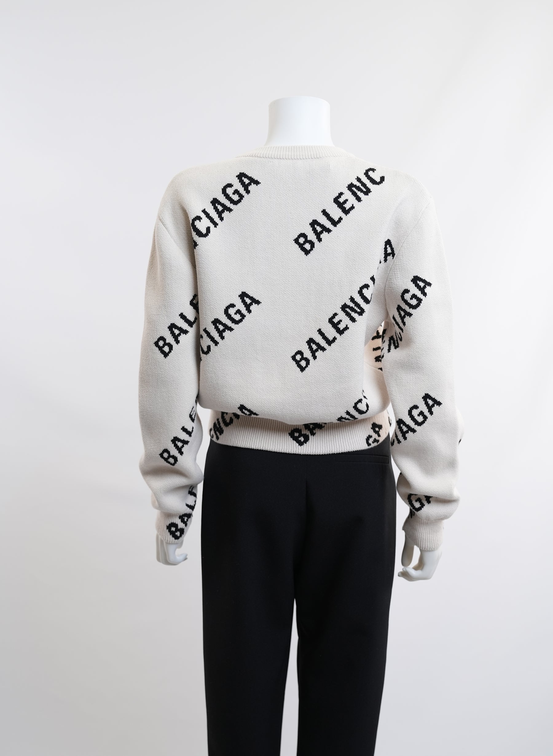Balenciaga Logo Print Sweater
