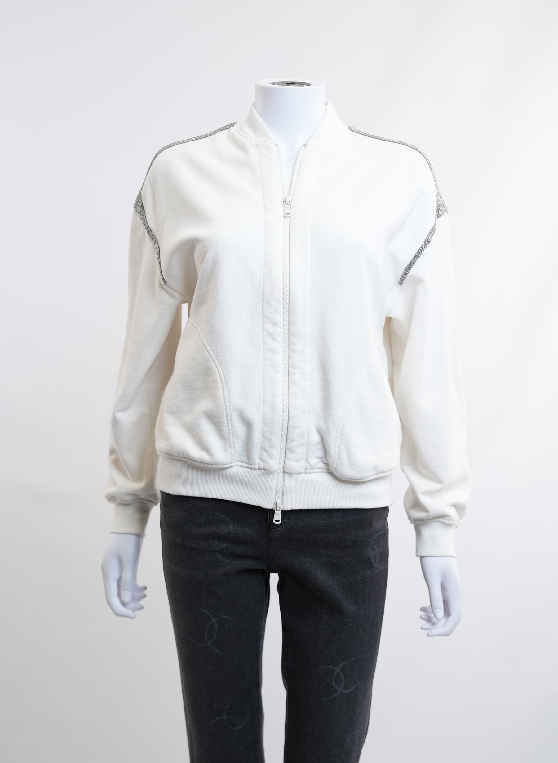 Brunello Cucinelli Beaded Zipper Jacket