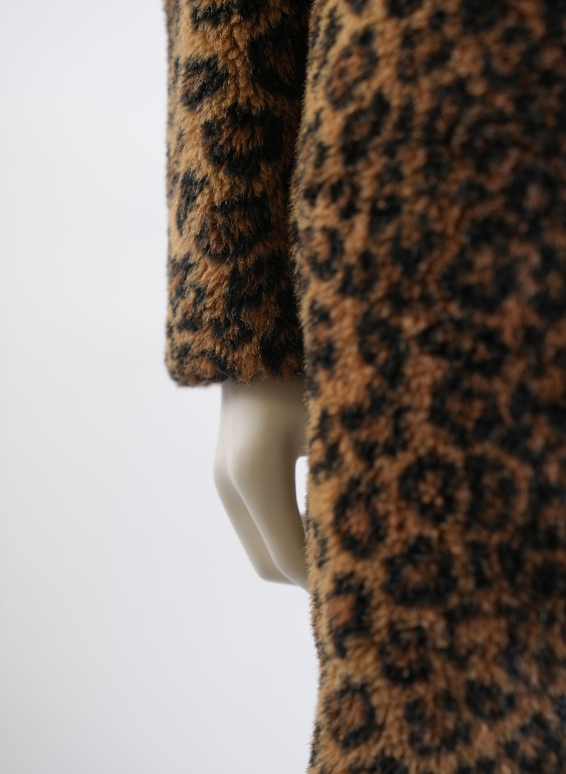 Balenciaga Leopard Print Faux Fur Coat