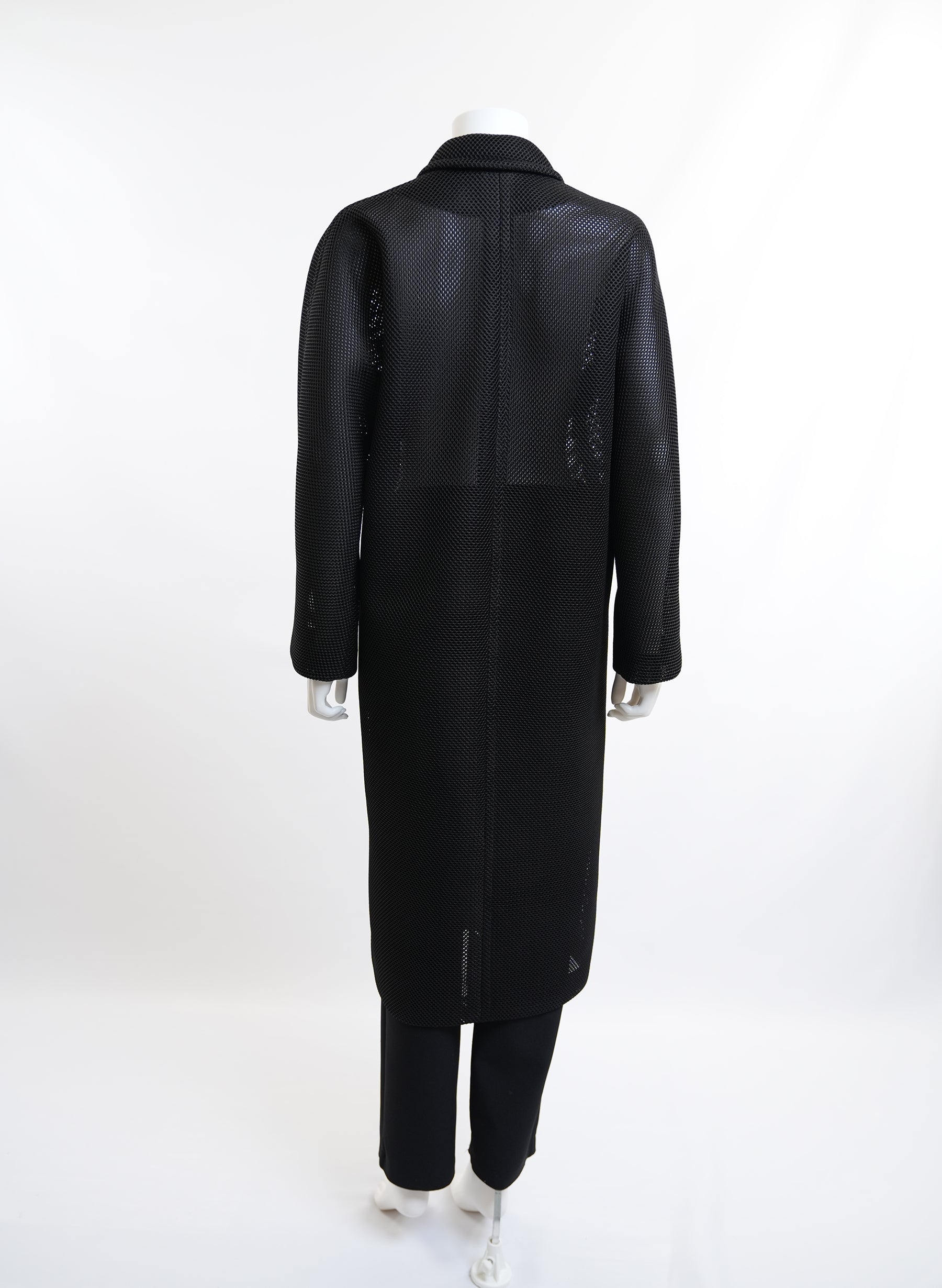 Max Mara Double Breast Mesh Midi Coat