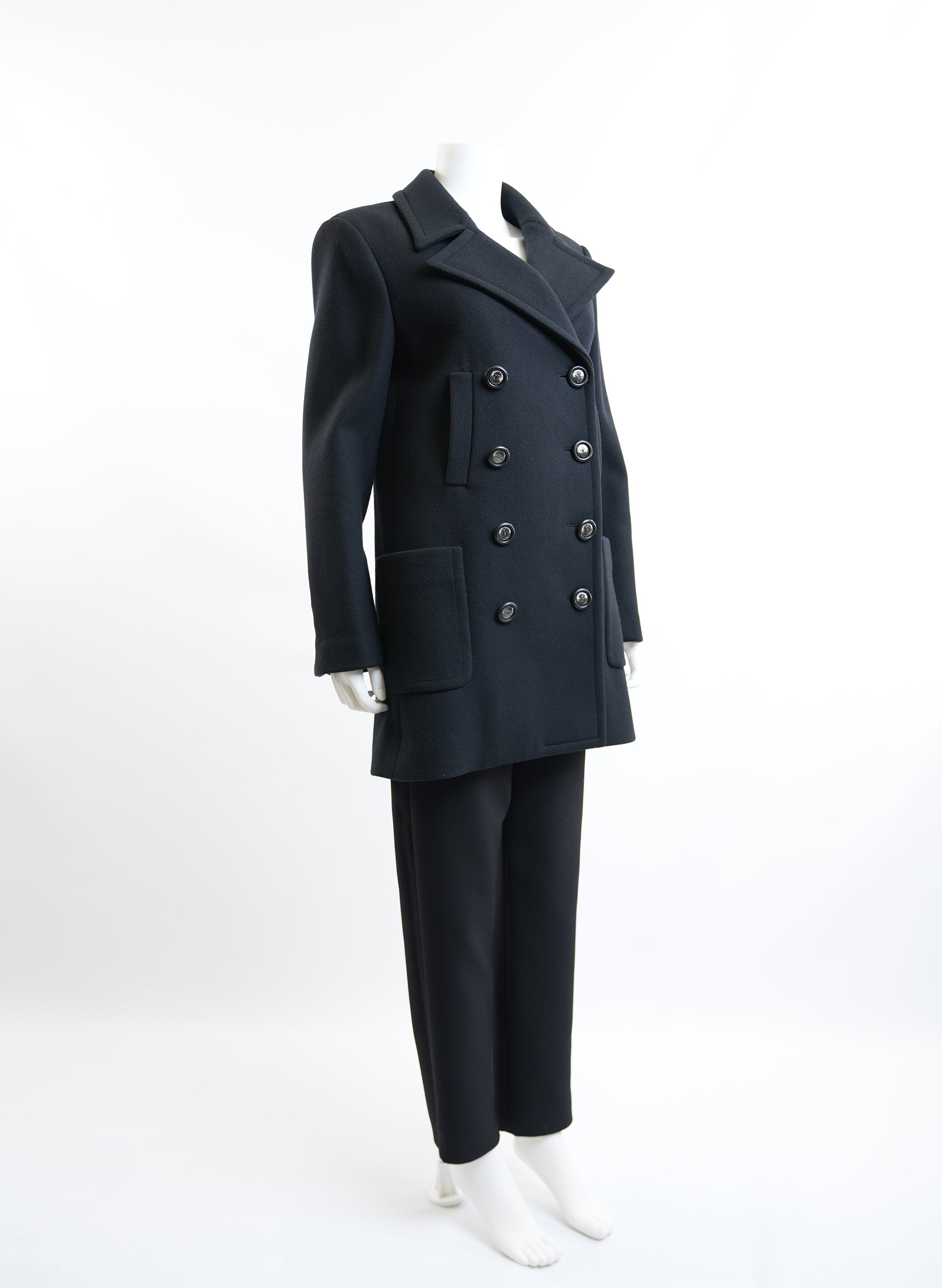 Chanel Double Breasted Peacoat Jacket