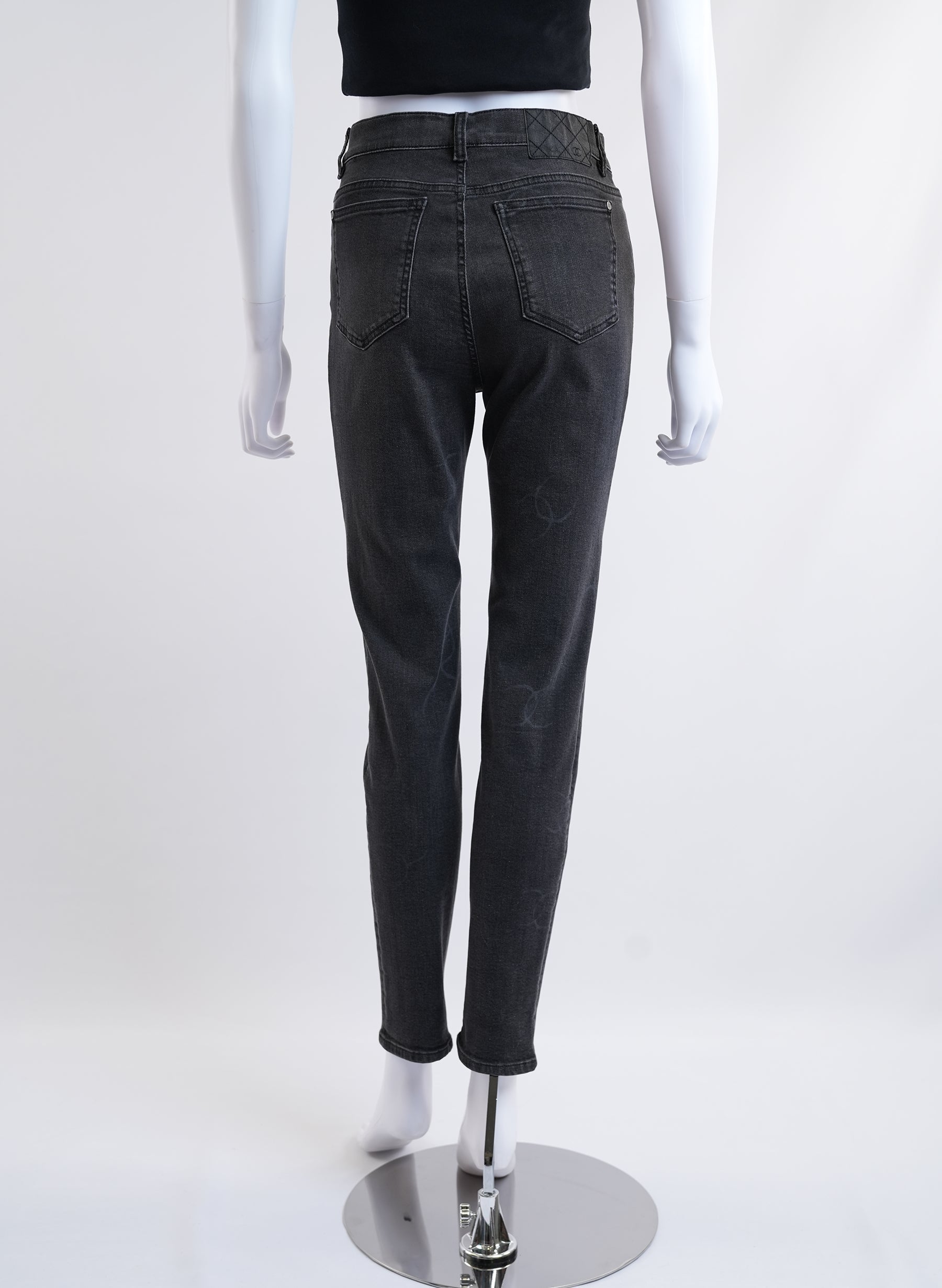 Chanel Straight Black Jeans