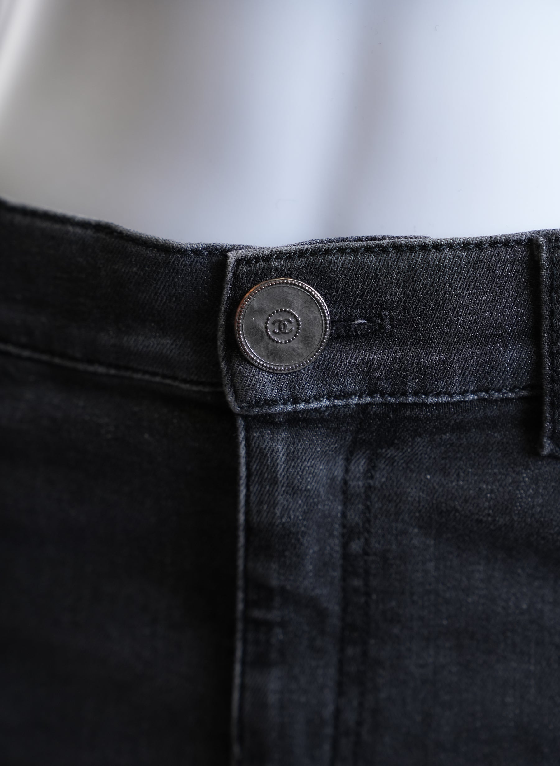 Chanel Straight Black Jeans