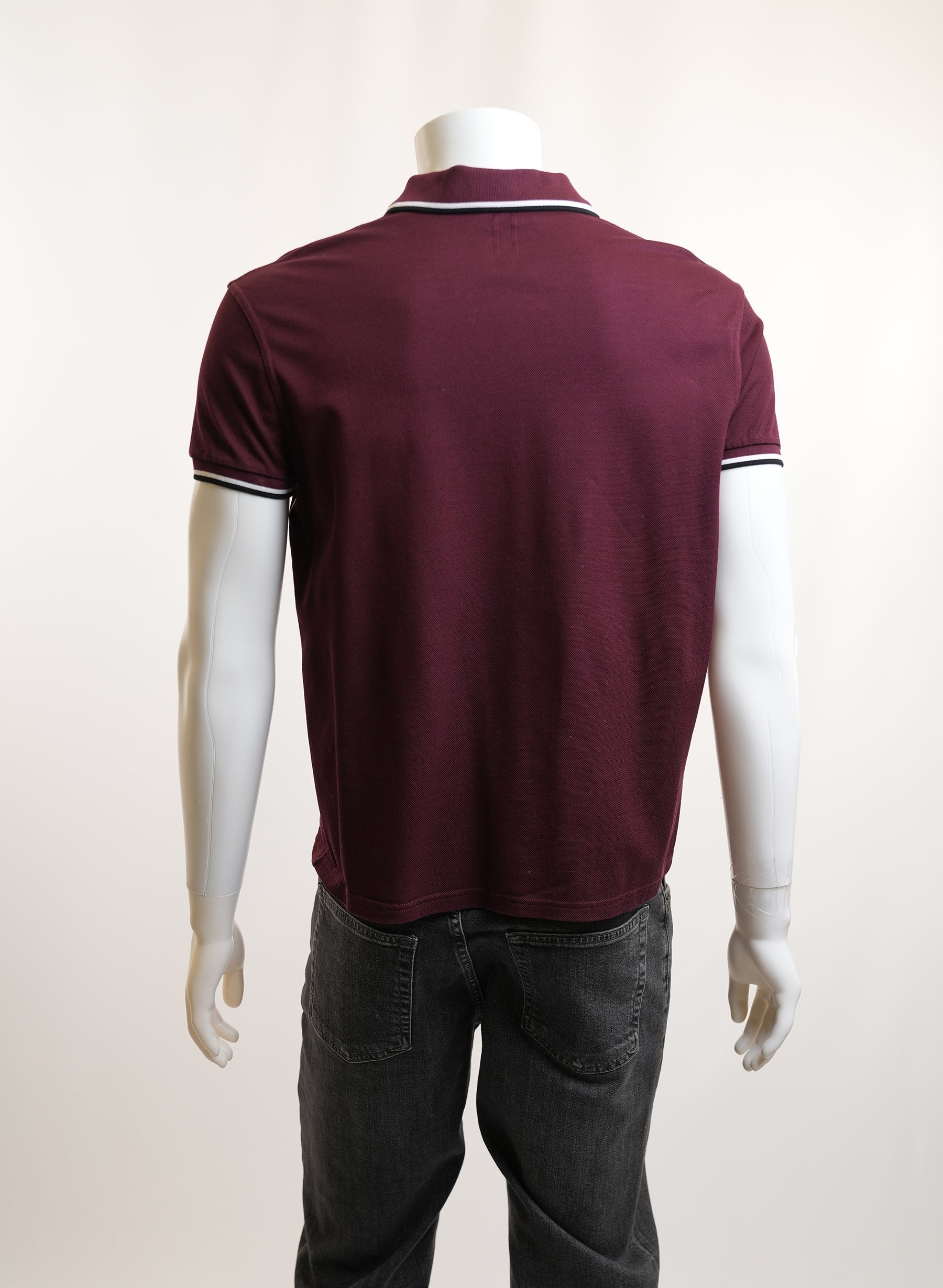 Yves Saint Laurent Maroon Burgundy Polo