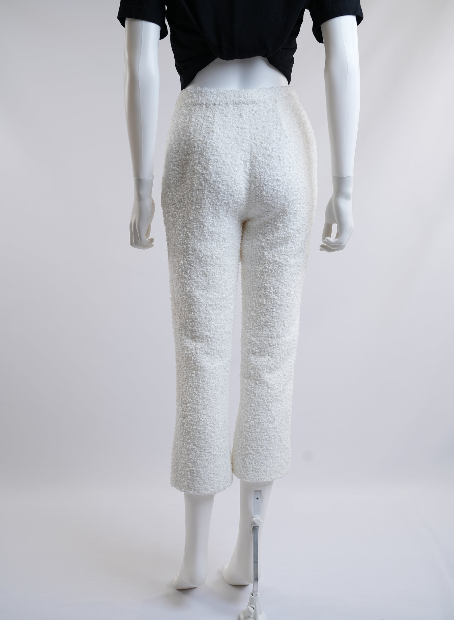 Balmain Tweed Off White Pants