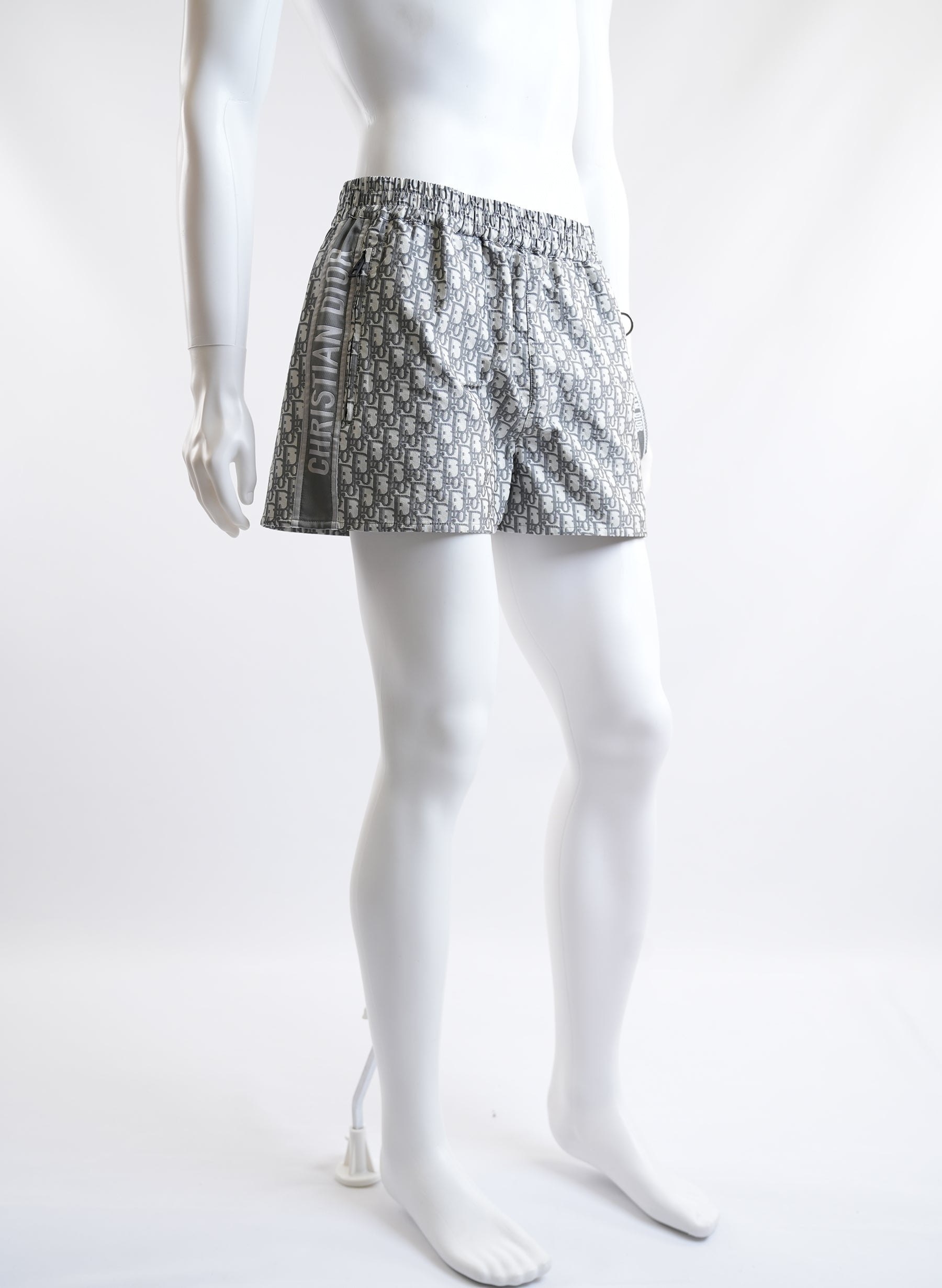 Dior Monogram Light Grey Print Shorts