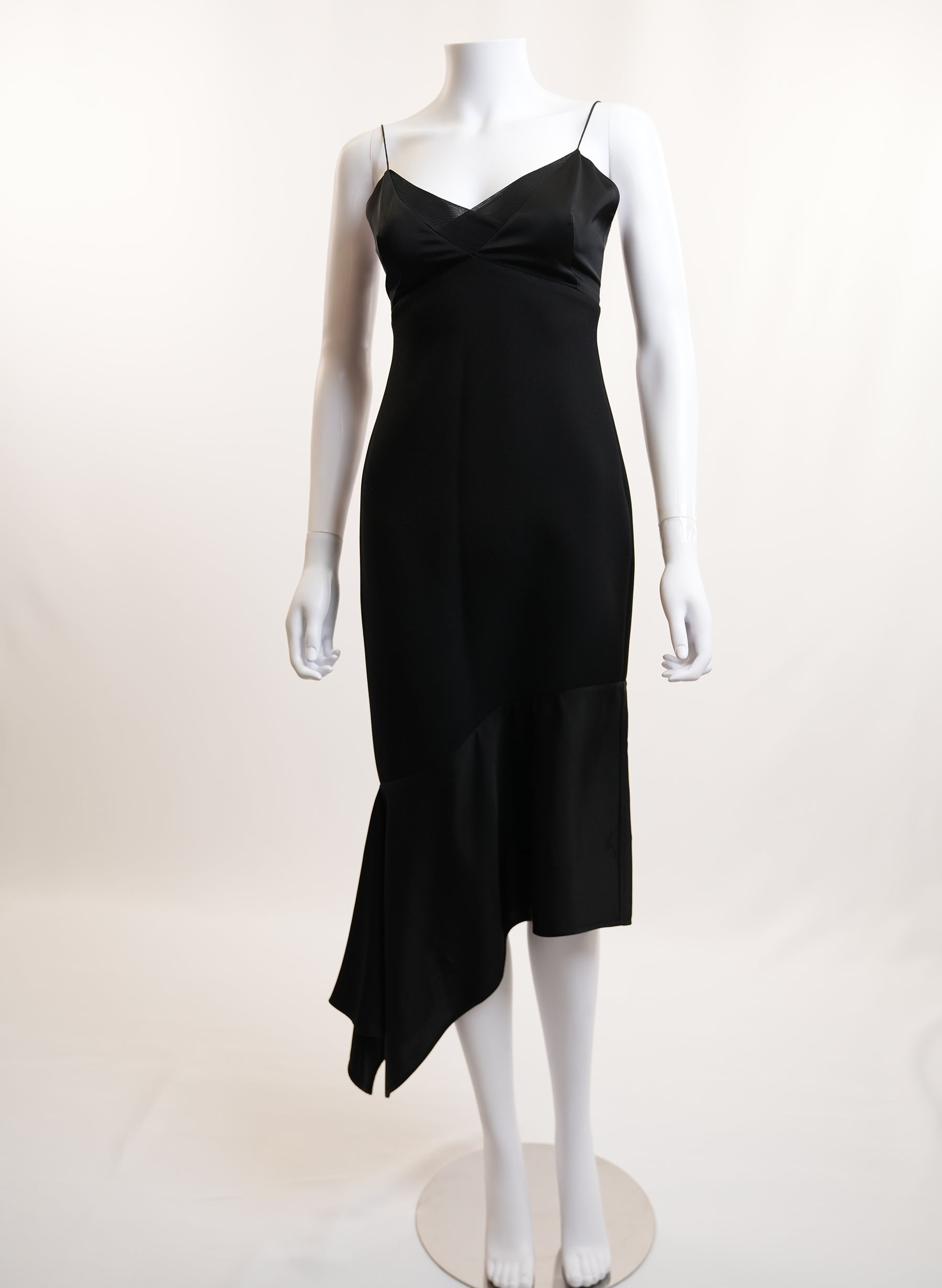 Victoria Beckham Black Asymmetric Dress