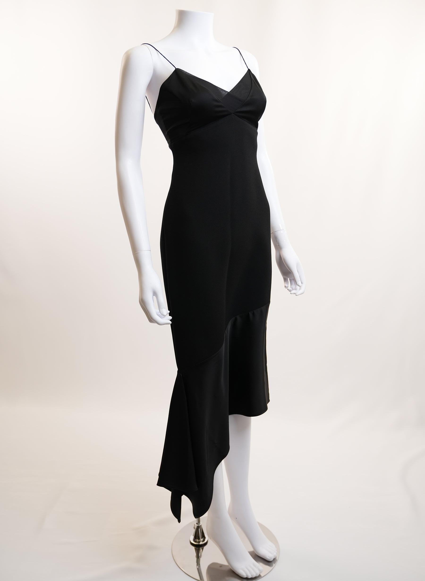 Victoria Beckham Black Asymmetric Dress