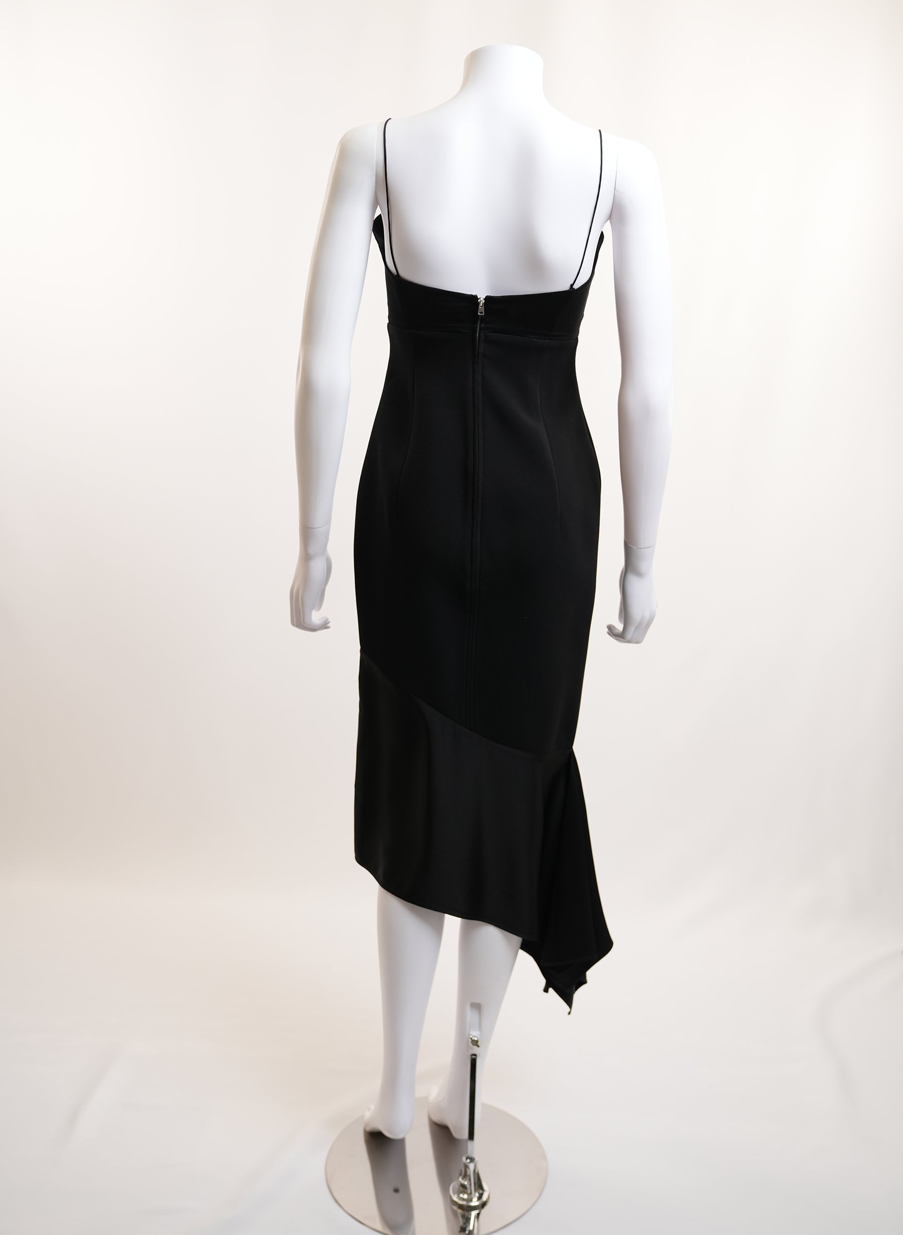 Victoria Beckham Black Asymmetric Dress