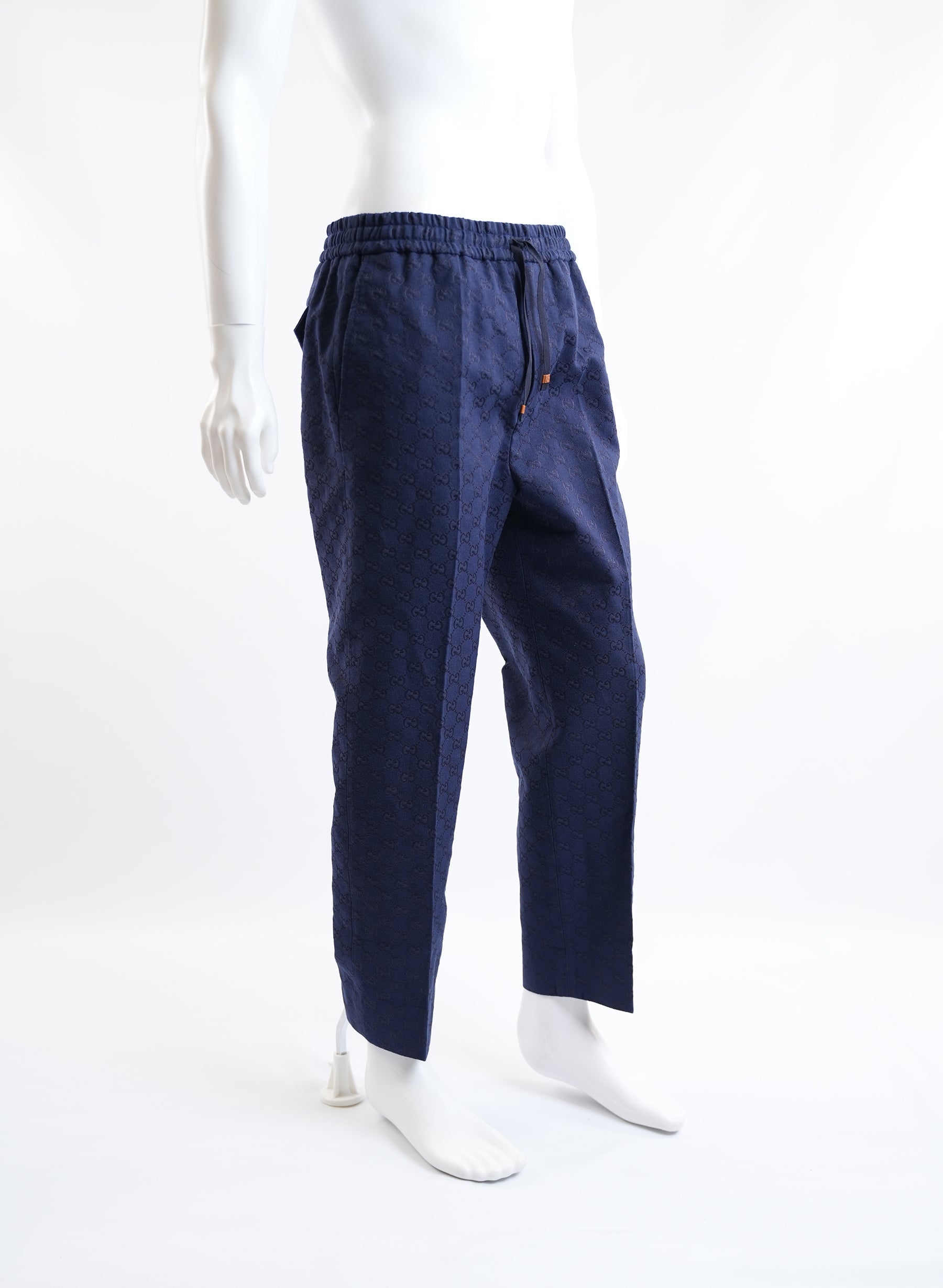 Gucci Cotton Navy Pants