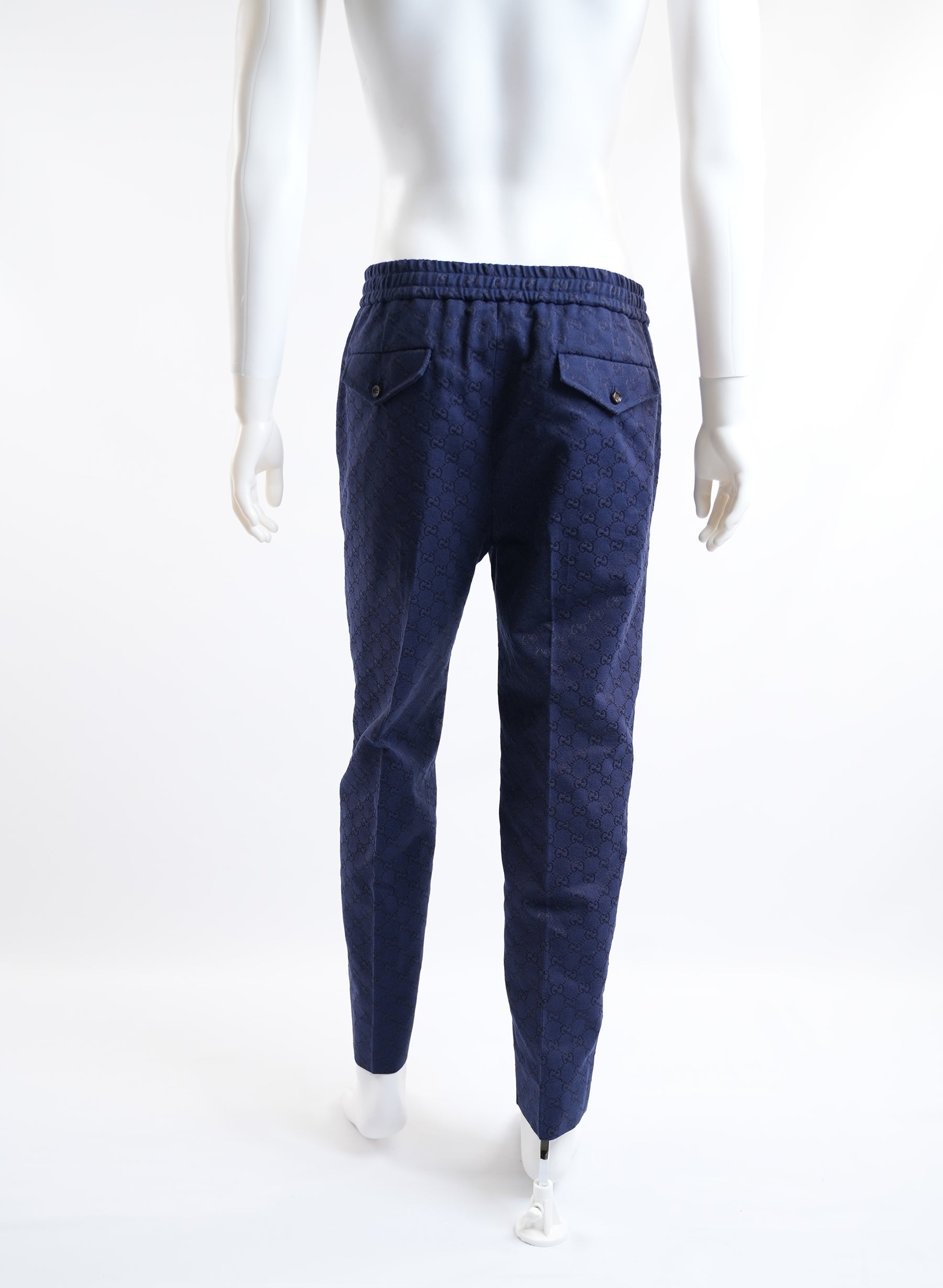 Gucci Cotton Navy Pants
