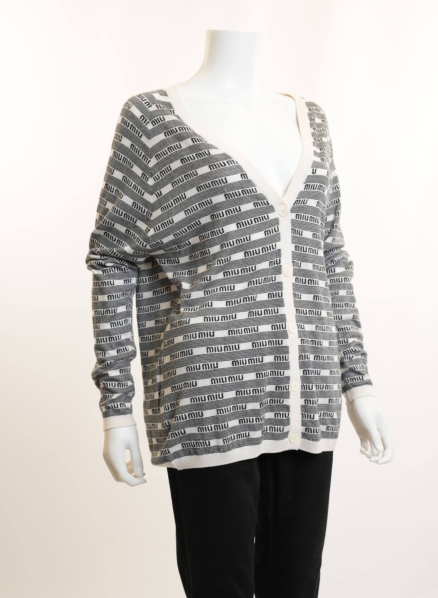 Miu Miu Monogram Sweater Cardigan