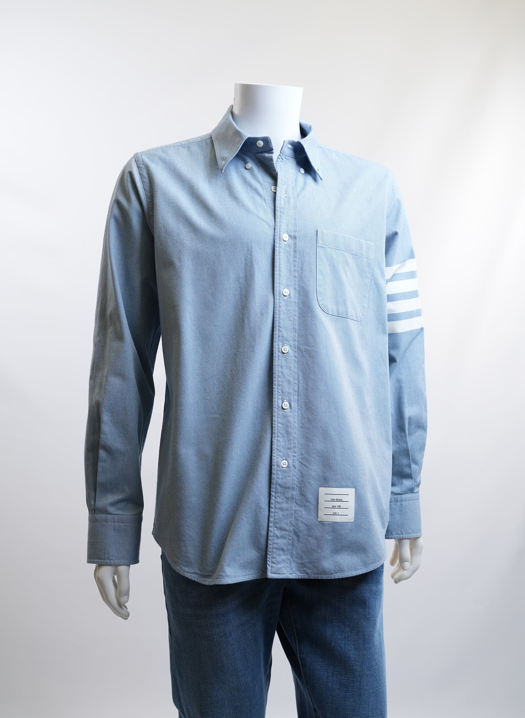 Thom Browne Light Blue Button Up