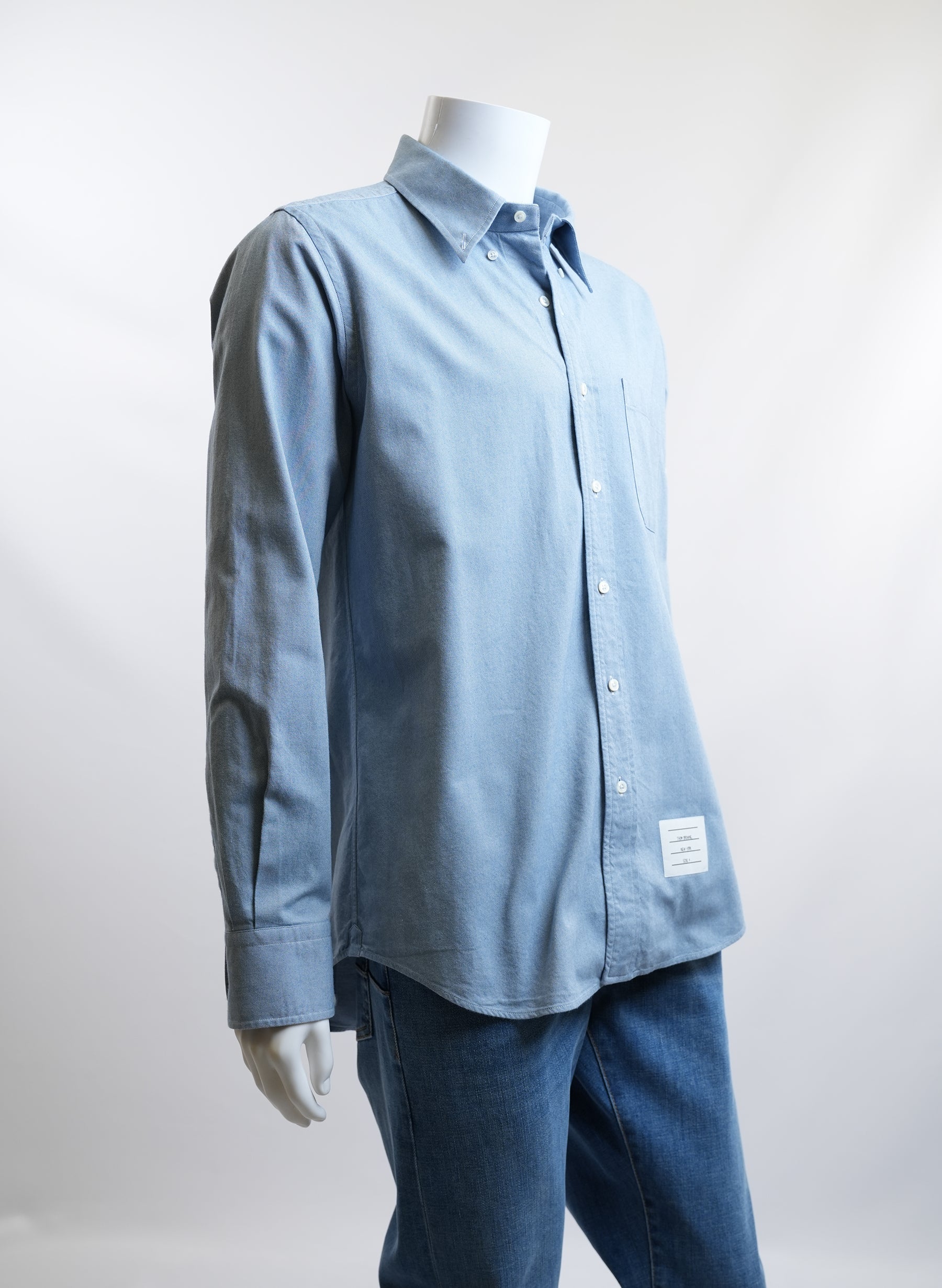 Thom Browne Light Blue Button Up