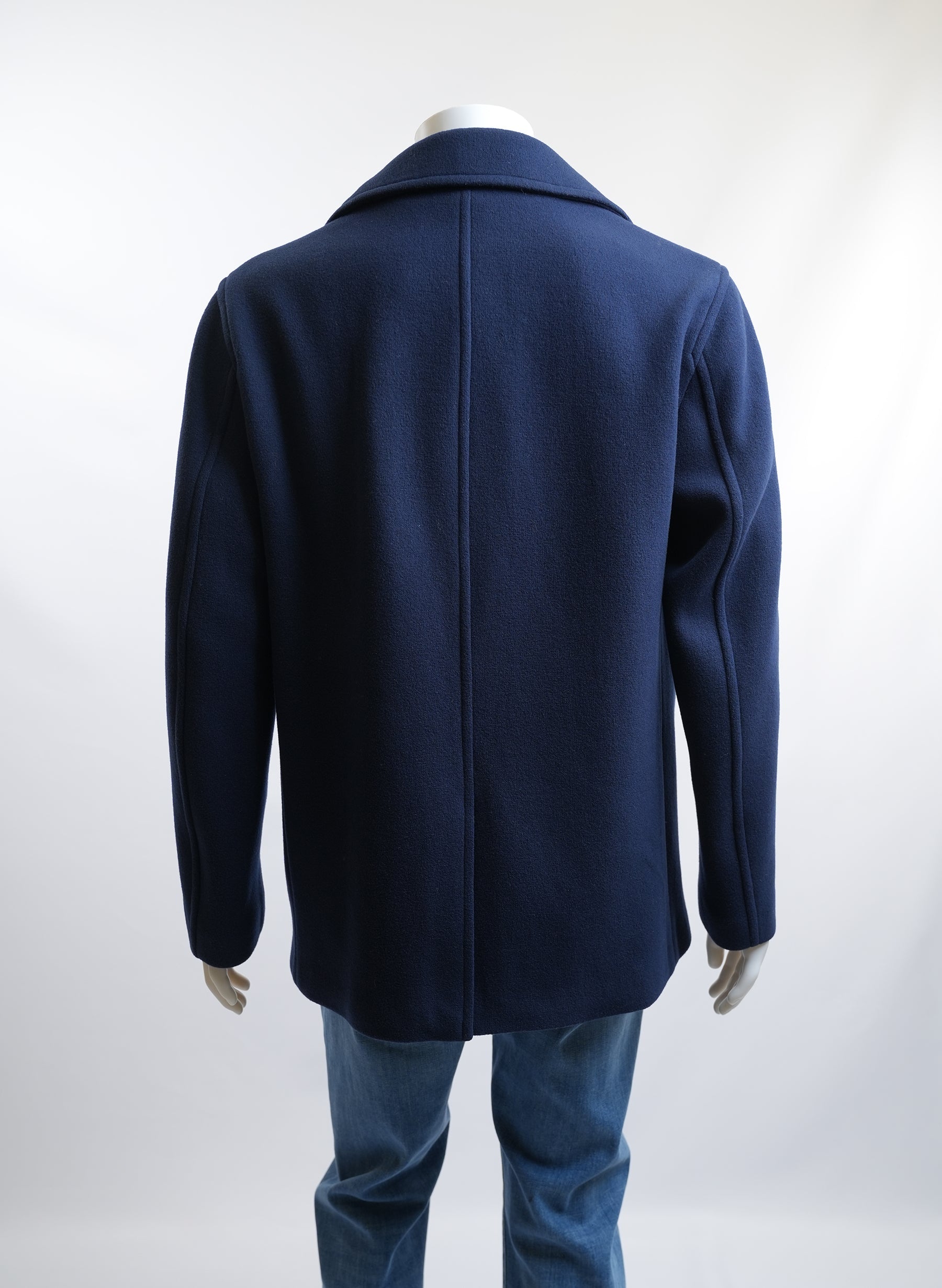 Theory Navy Double Breast Peacoat