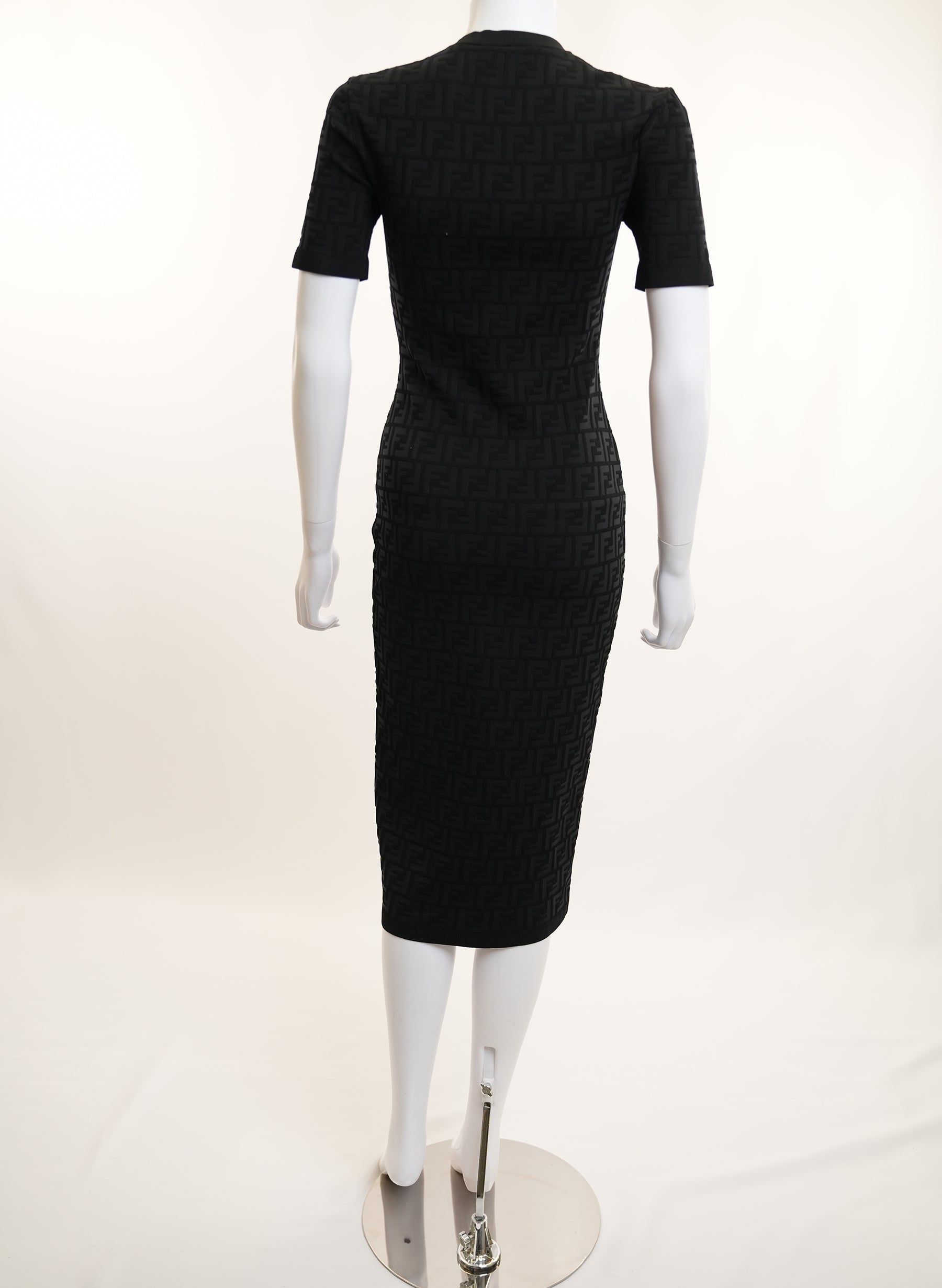 Fendi Black FF Cotton Dress