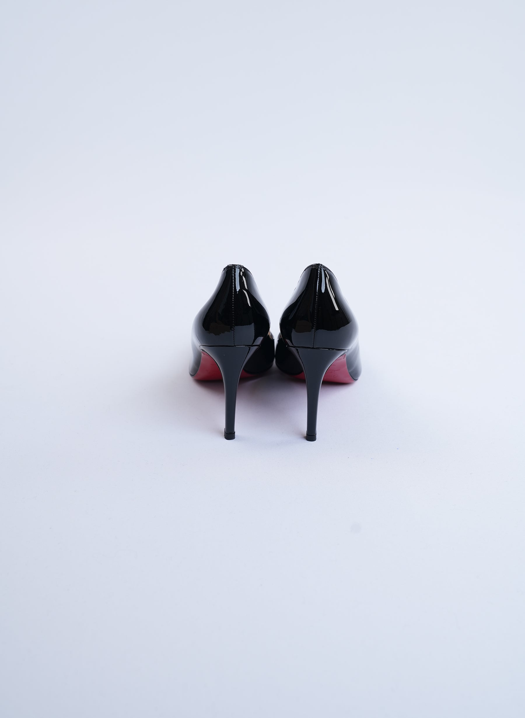Christian Louboutin Black 85 Patent Calf Heels
