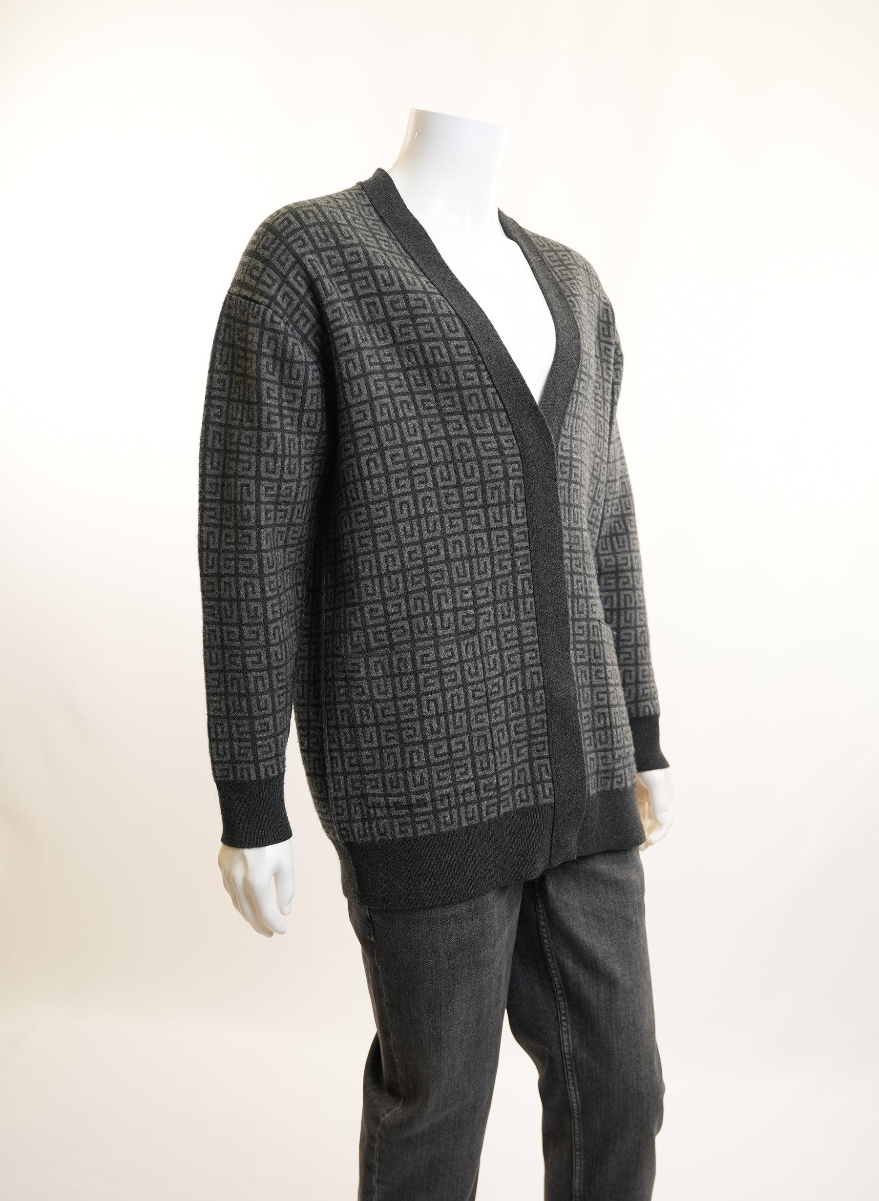 Givenchy Grey Monogram Cardigan