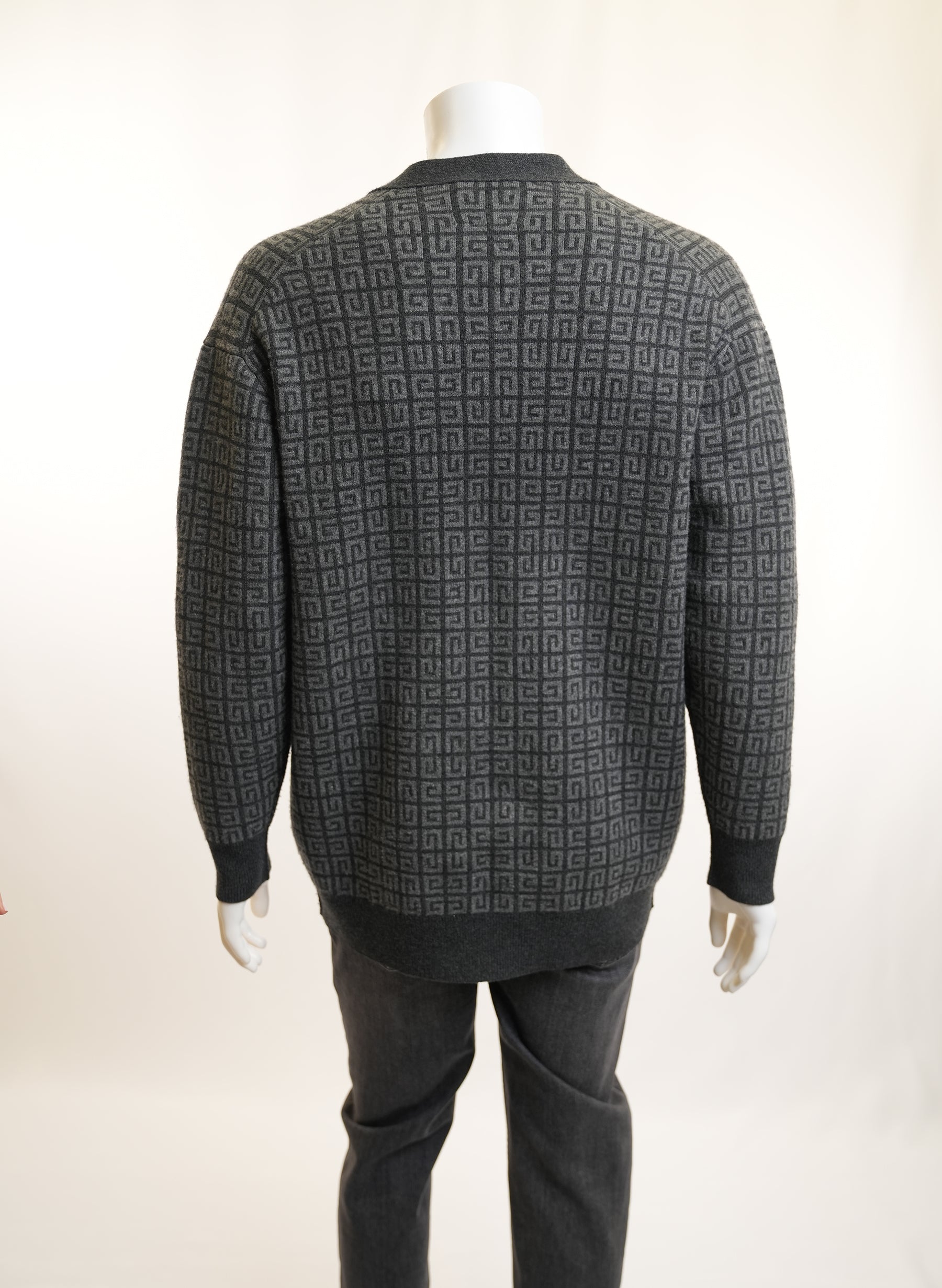 Givenchy Grey Monogram Cardigan