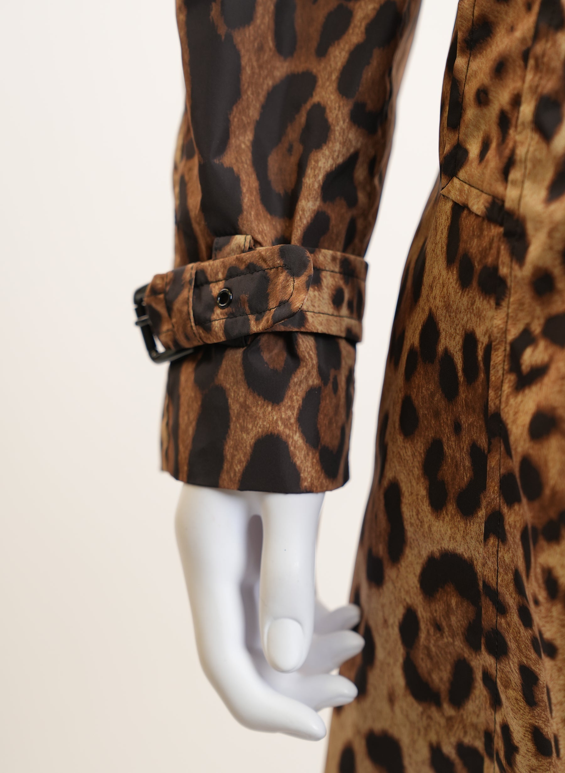 Dolce & Gabbana Leopard Trench Raincoat