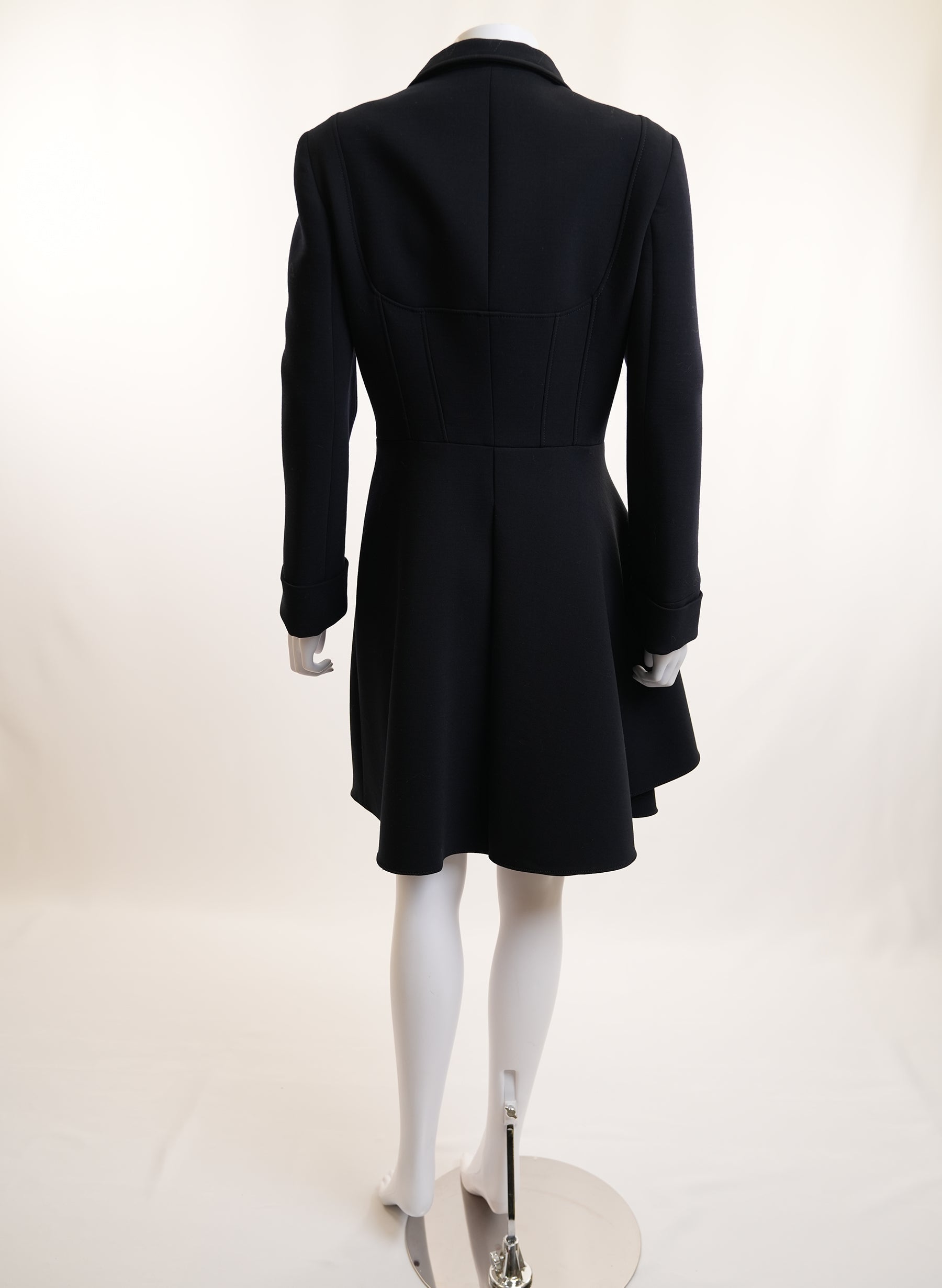 Alexander McQueen Flared Wool Coat