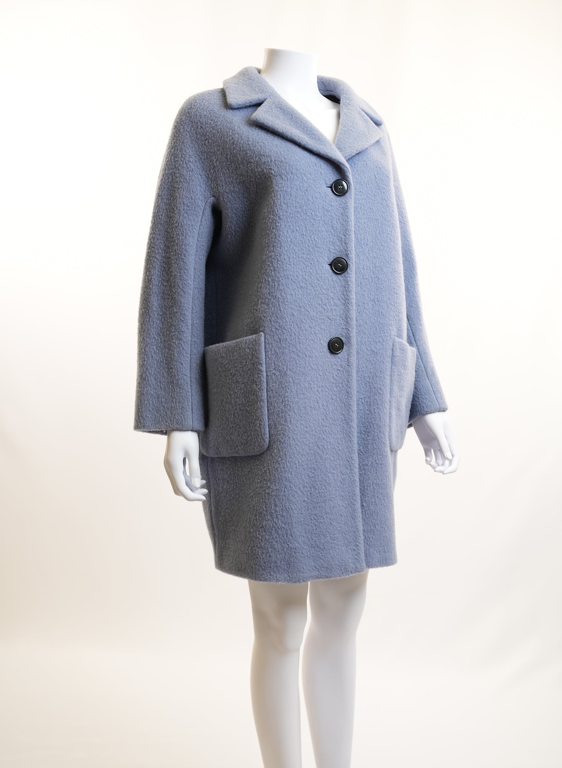 Max Mara Blue Wool Coat