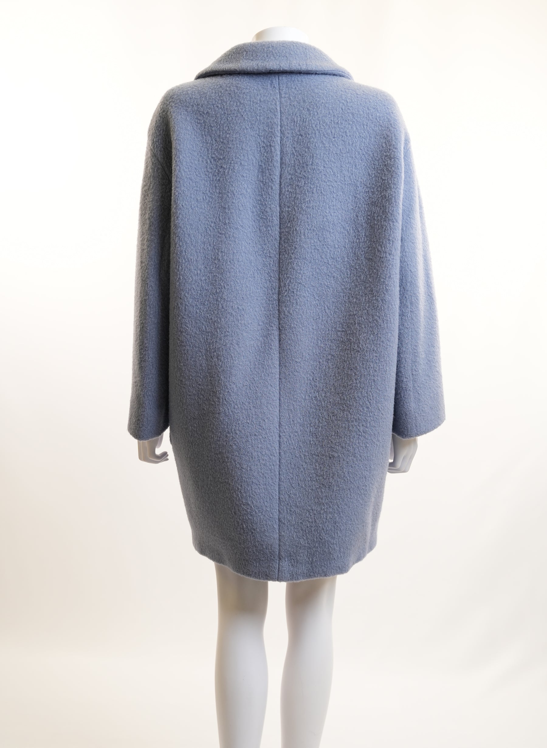 Max Mara Blue Wool Coat