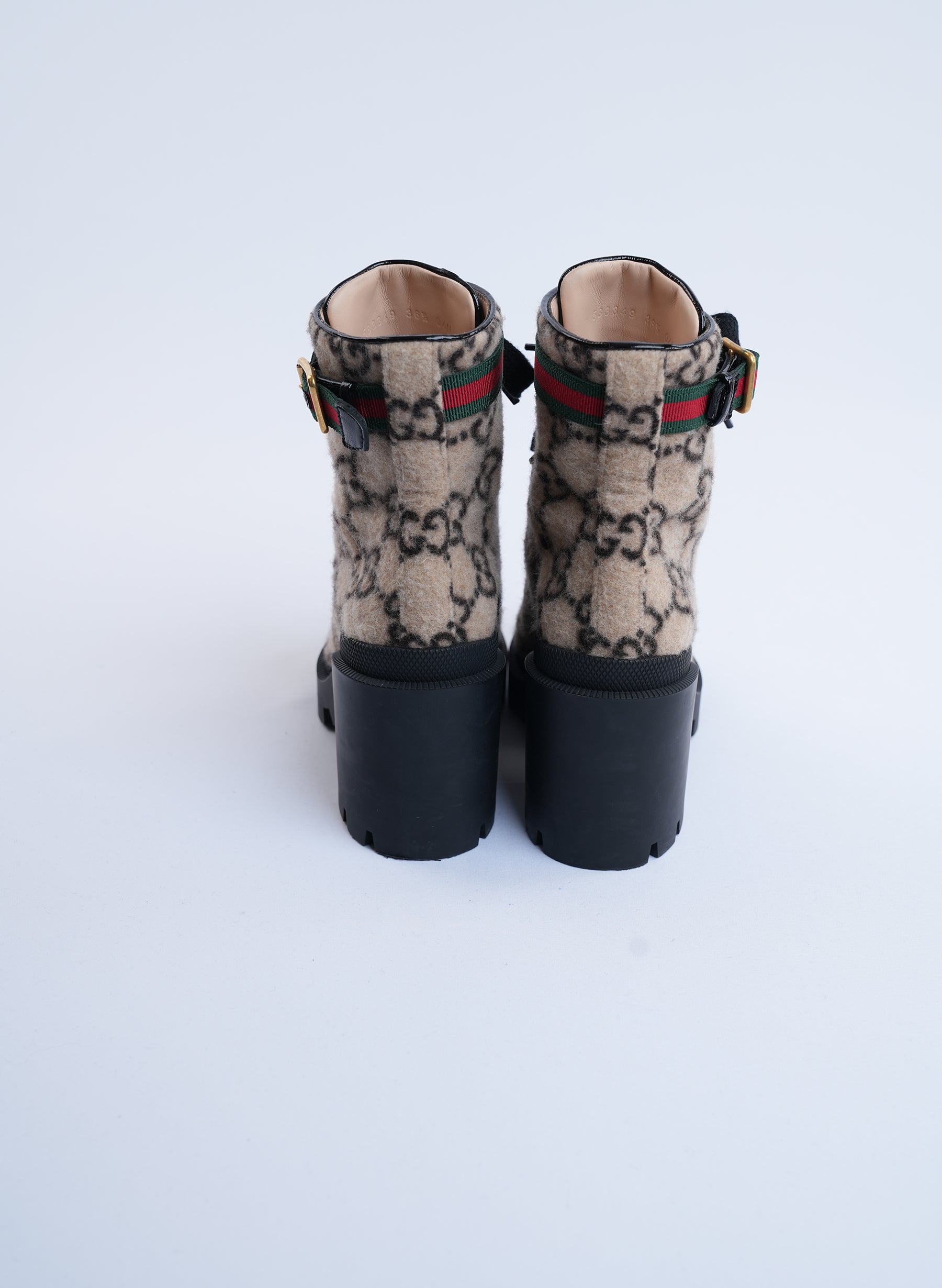 Gucci GG Wool Ankle Boots
