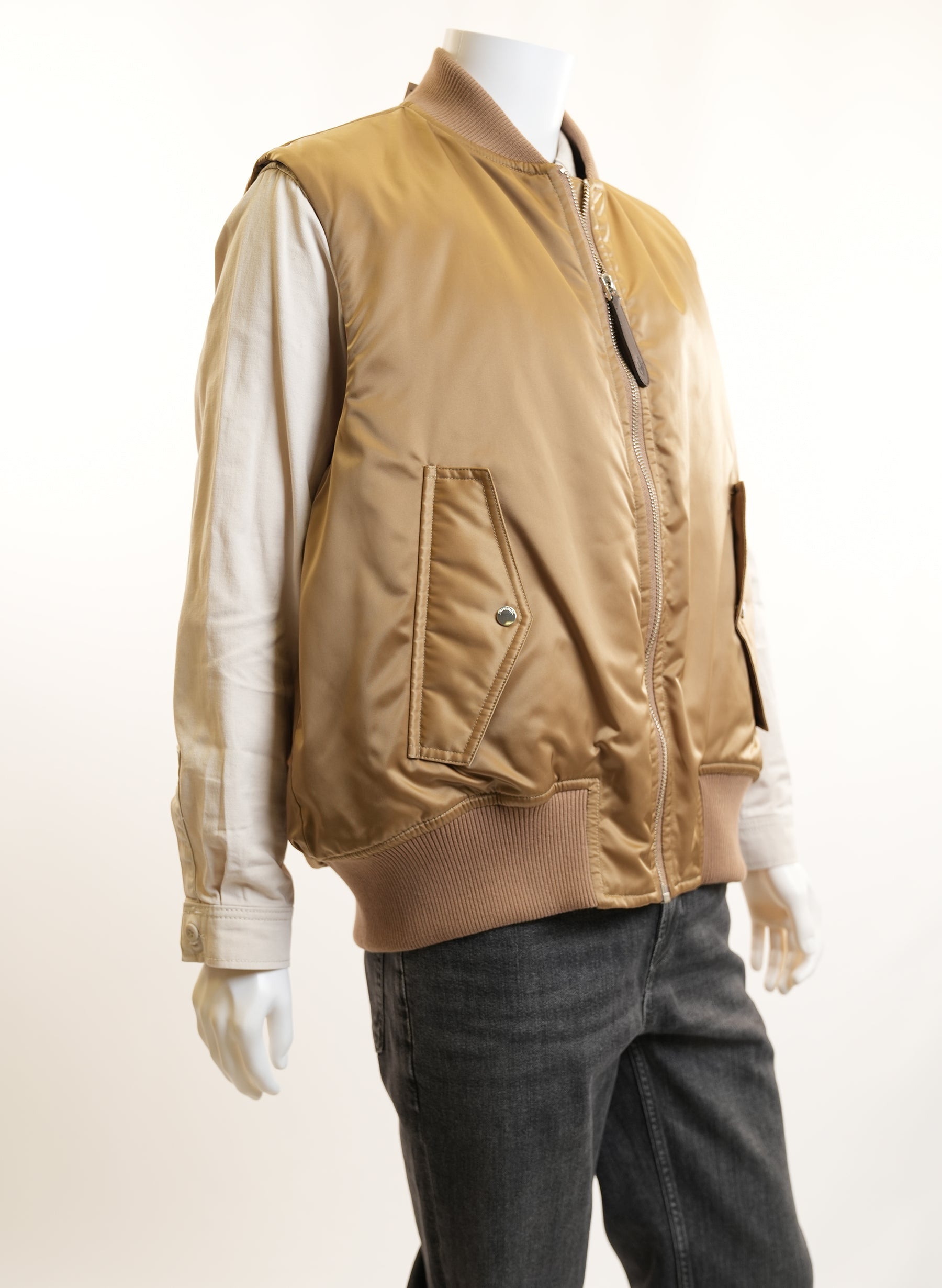 JW Anderson Neutral Puffer Bomber Vest