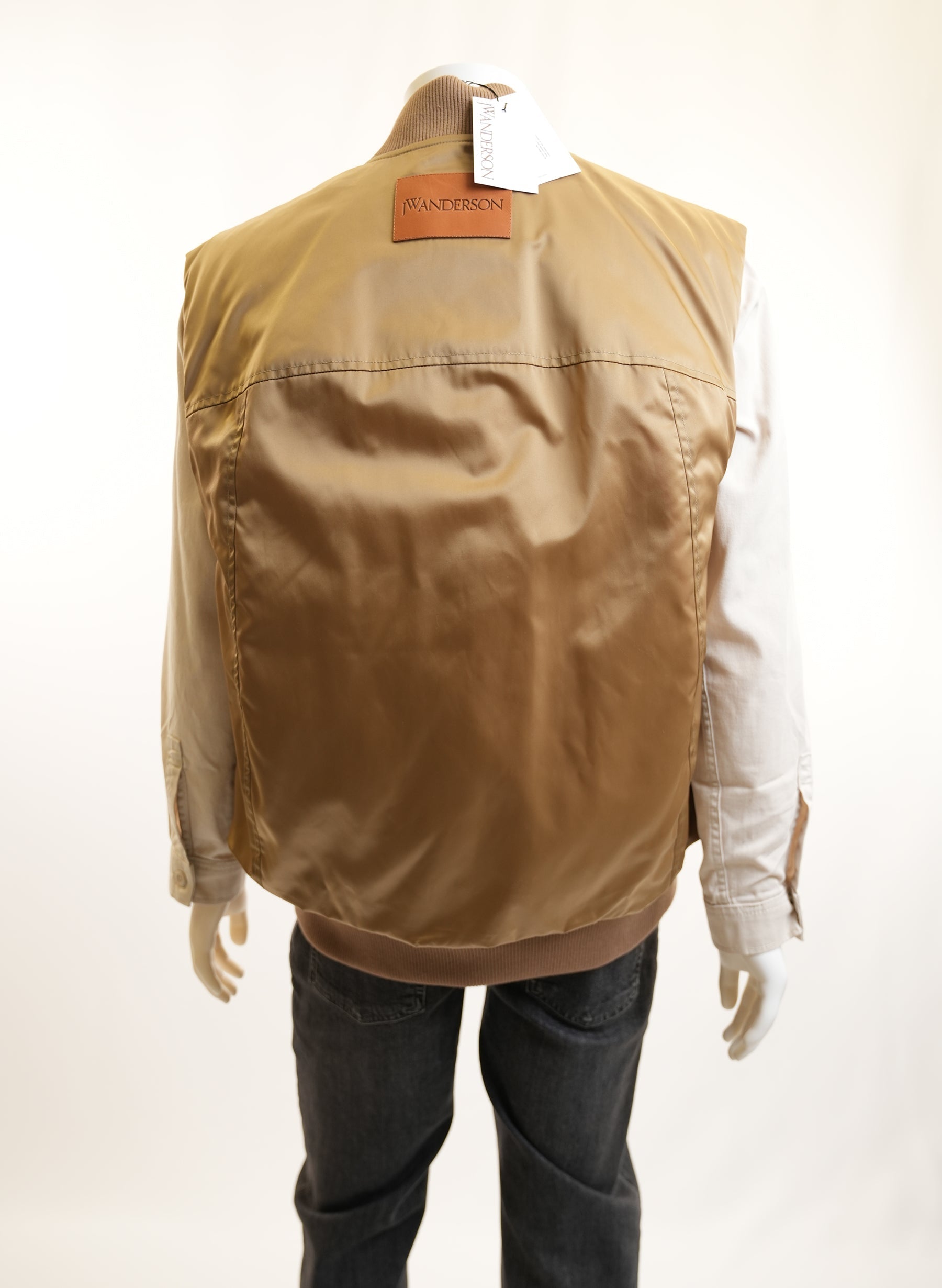 JW Anderson Neutral Puffer Bomber Vest