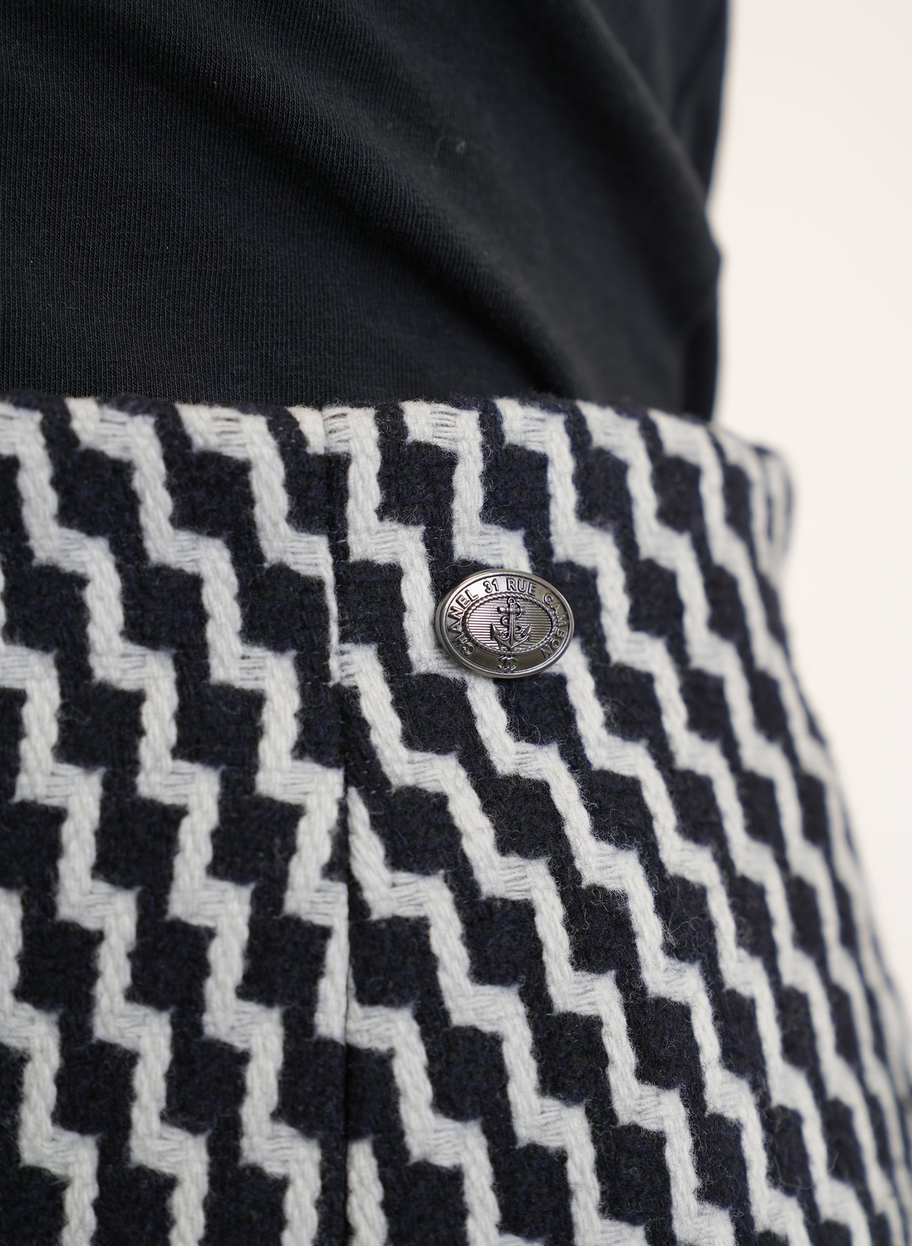 Chanel Wool Mini Skirt