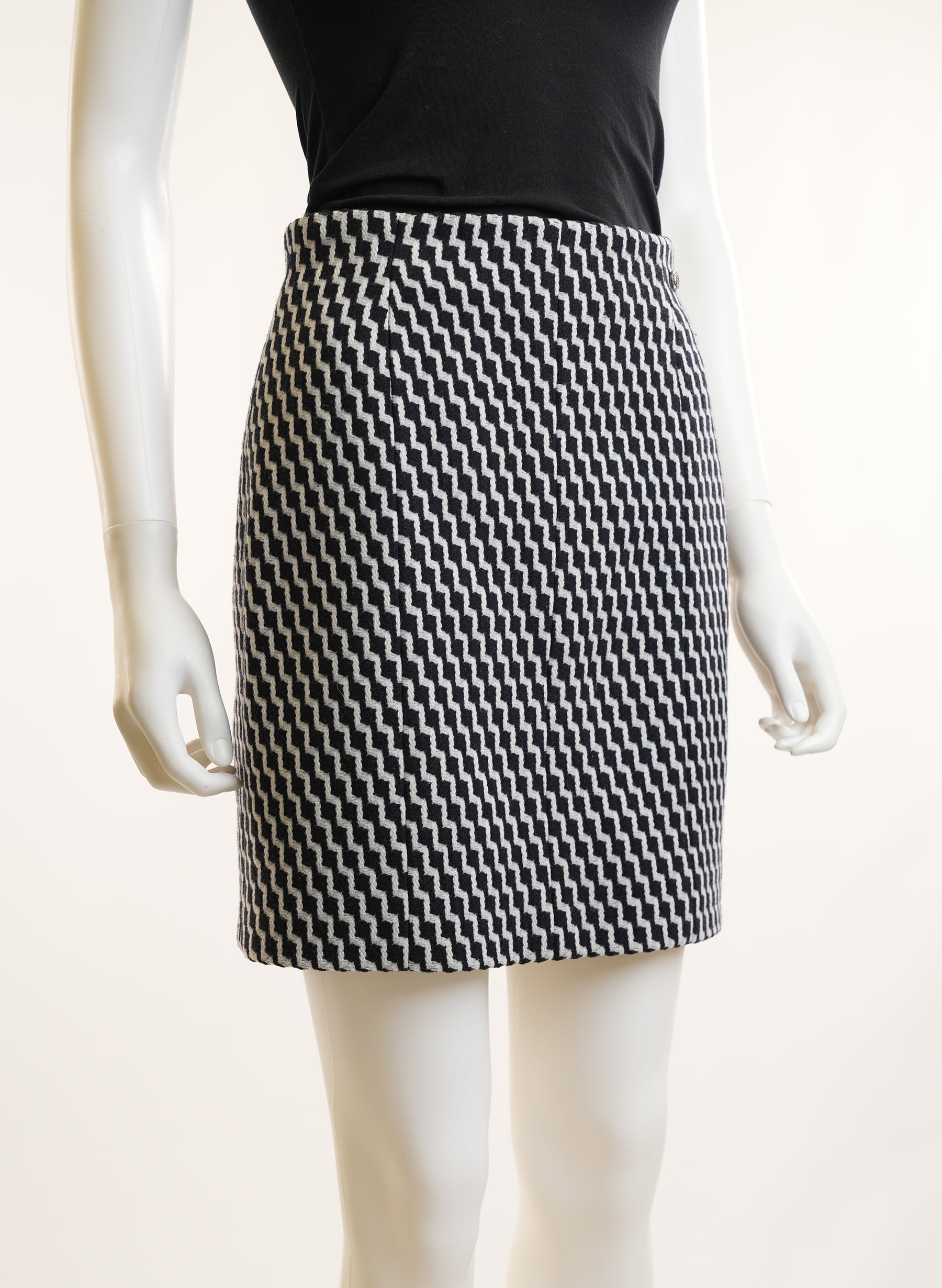 Chanel Wool Mini Skirt