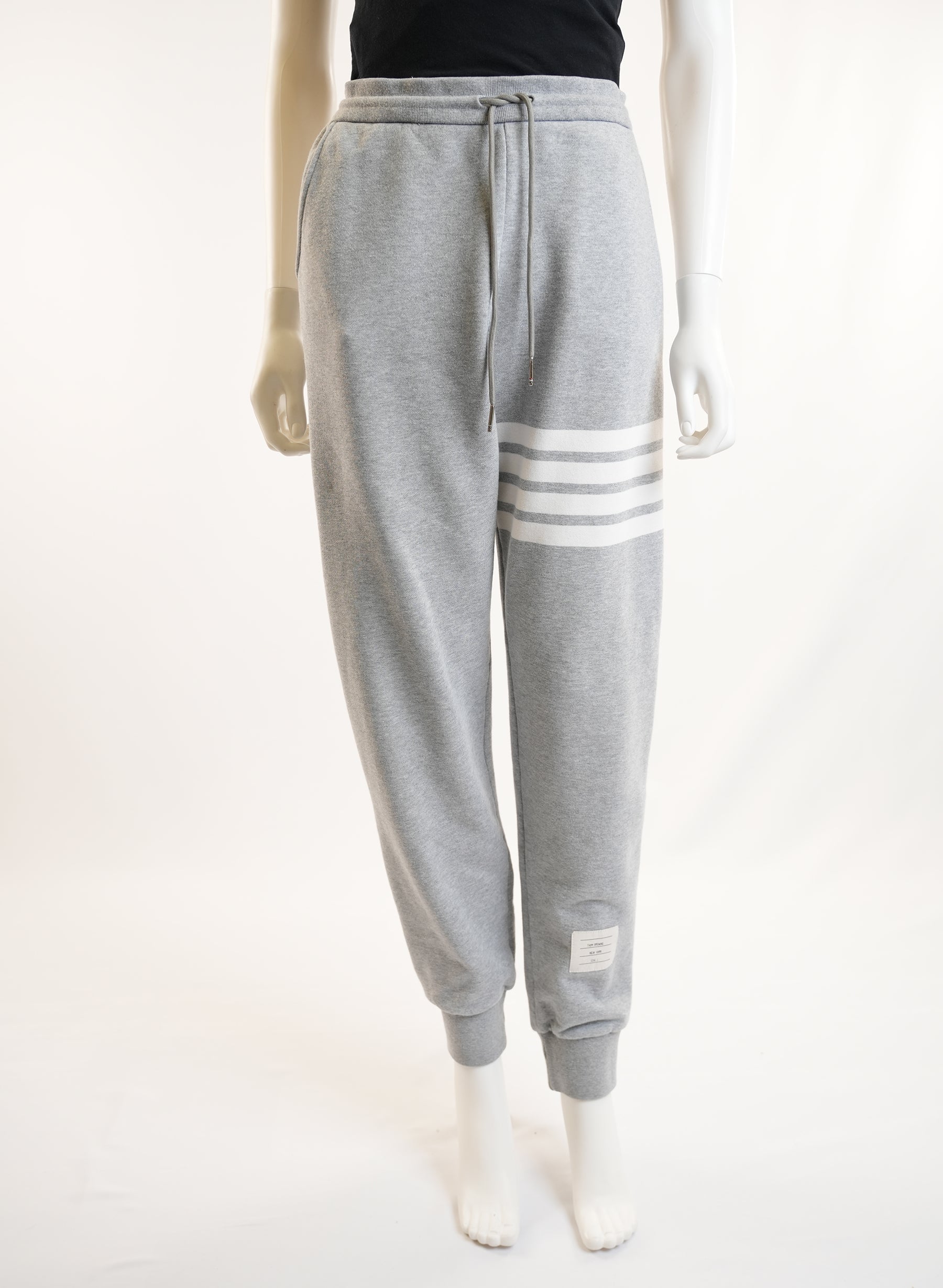 Thom Browne Grey 4-Bar Classic Jogger Sweatpants